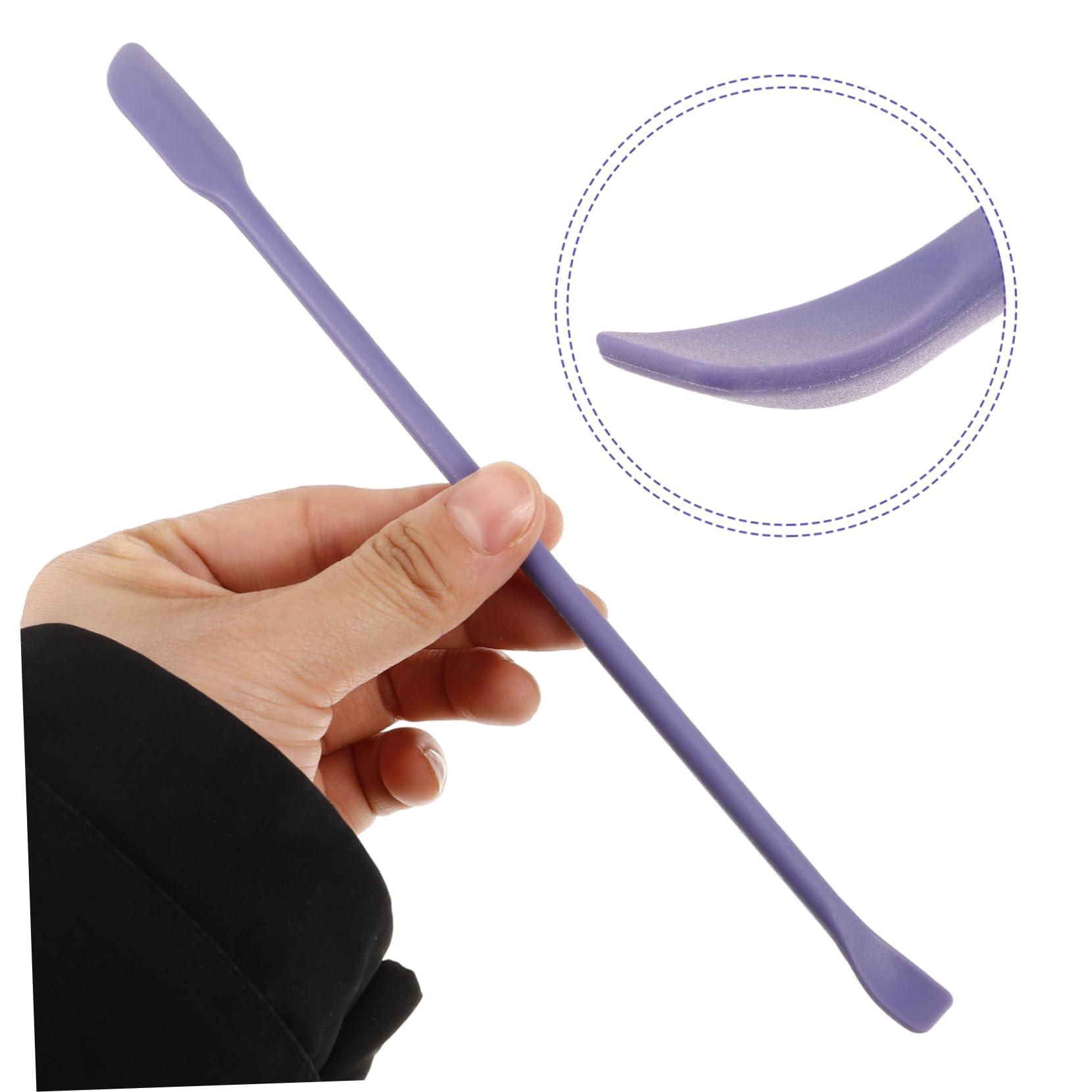 NOLITOY NOLITOY 3pcs Small Tip Scraper Makeup Spatula Double Ended Scraper Rugables Makeup Scraper Double-ended Scraper Skincare Cosmetic Spatulas Mini Reusable Beauty Spatula Violet