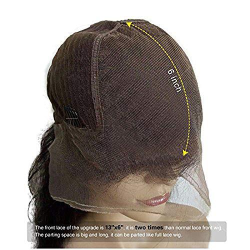 QUINLUX WIGS QUINLUX HAIR Highlight 13x6 Deep Part Lace Front Human Hair Wig 1B 27 Ombre Honey Blonde Brazilian Straight Human Hair Wigs Pre Plucked With Baby Hair for Women 150 Density 14 Inch