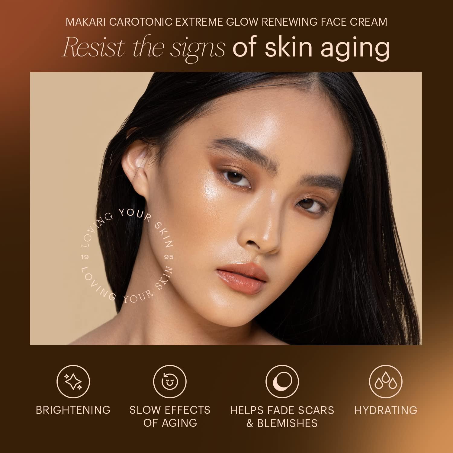 MAKARI Makari Naturalle Carotonic Extreme Glow Renewing Face Cream SPF15 (1.7 oz) | Brightens, Moisturizes, and Rejuvenates Skin | Helps Diminish Acne, Control Oily Face, and Minimize the Appearance of Aging