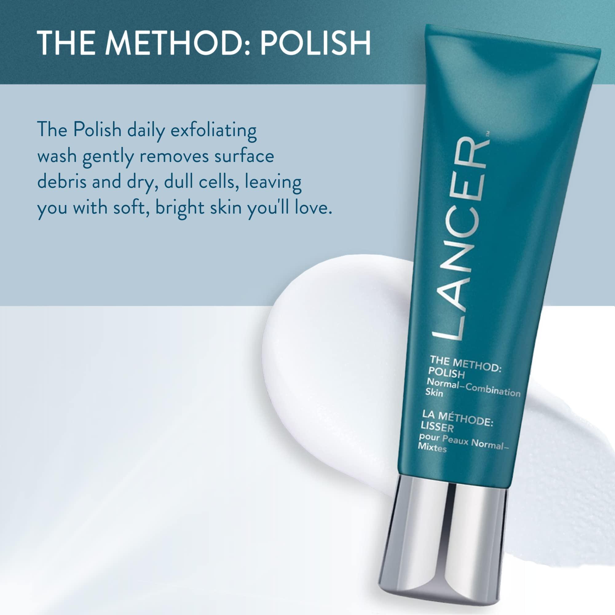 LANCER Lancer Skincare The Method: Polish Facial Exfoliator, Daily Exfoliating Face Wash with Natural Minerals, Normal Combination Skin, 4.2 Fluid Ounces