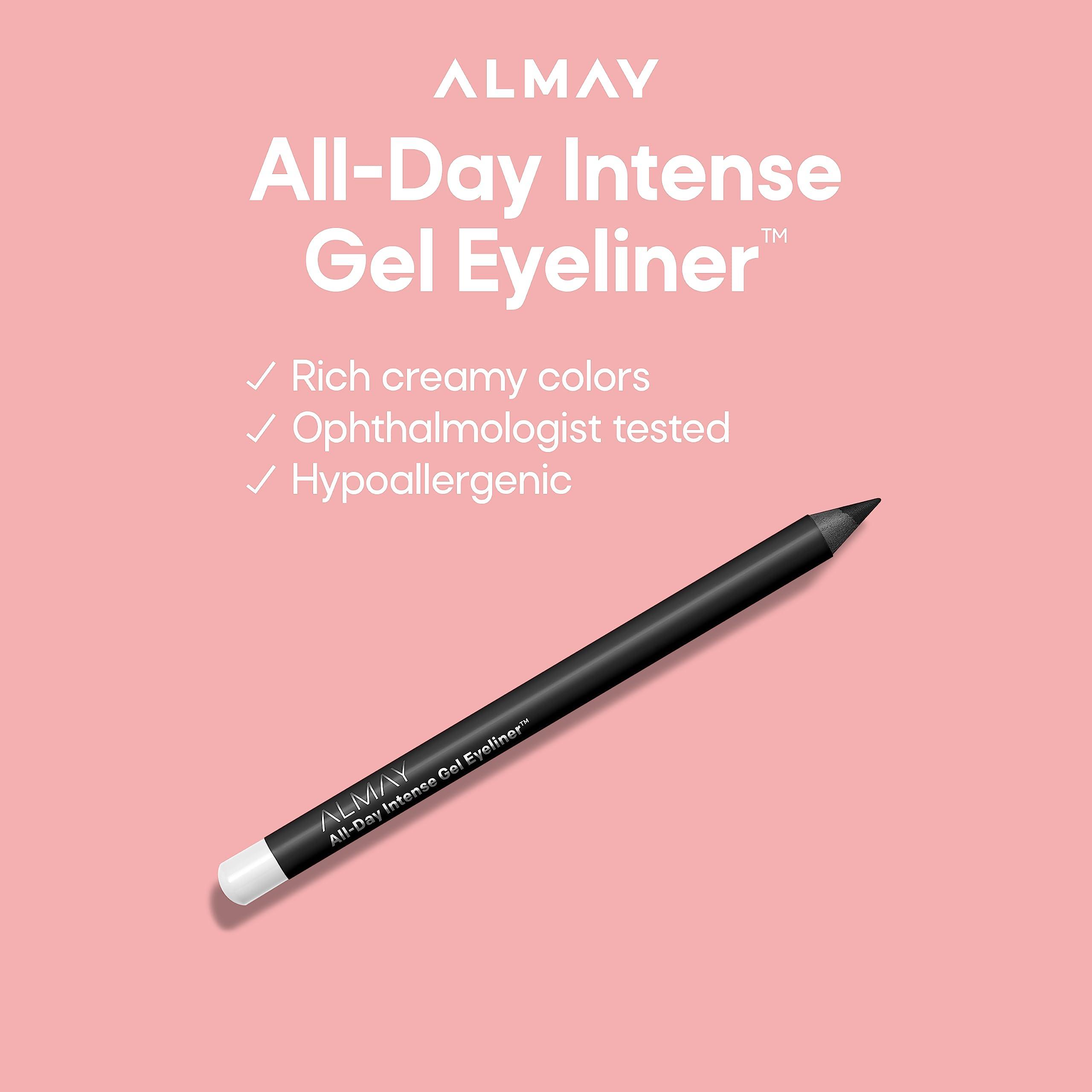 Almay Almay Gel Eyeliner, Waterproof, Fade-Proof Eye Makeup, Easy-to-Sharpen Liner Pencil, 140 Deep Chestnut, 0.045 Oz