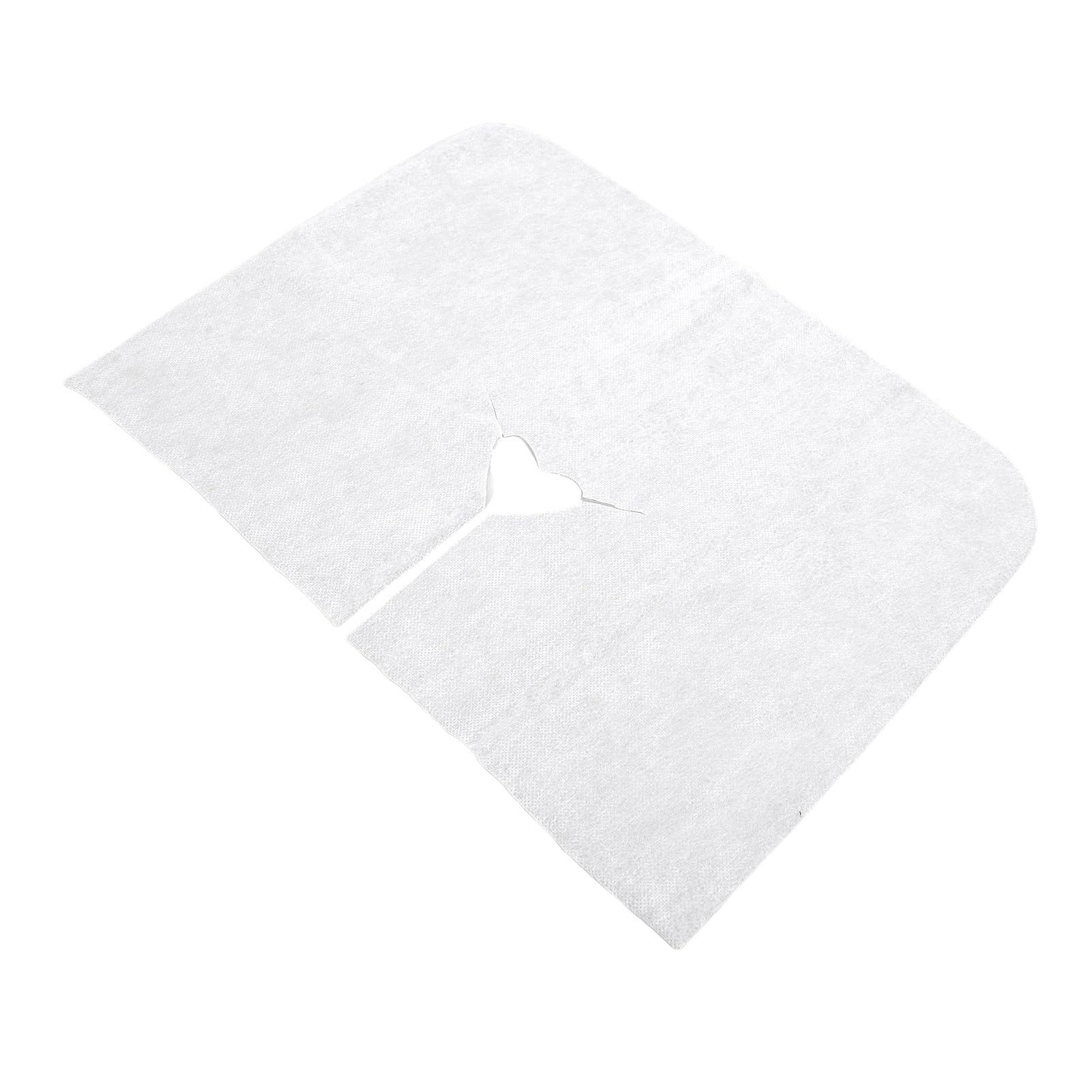 HOHXFYP HOHXFYP 200Pcs Disposable Face Cradle Covers, Soft Non Woven Fabric Massage Face Covers/Headrest Covers for Massage Tables, Massage Chairs & Home Salon
