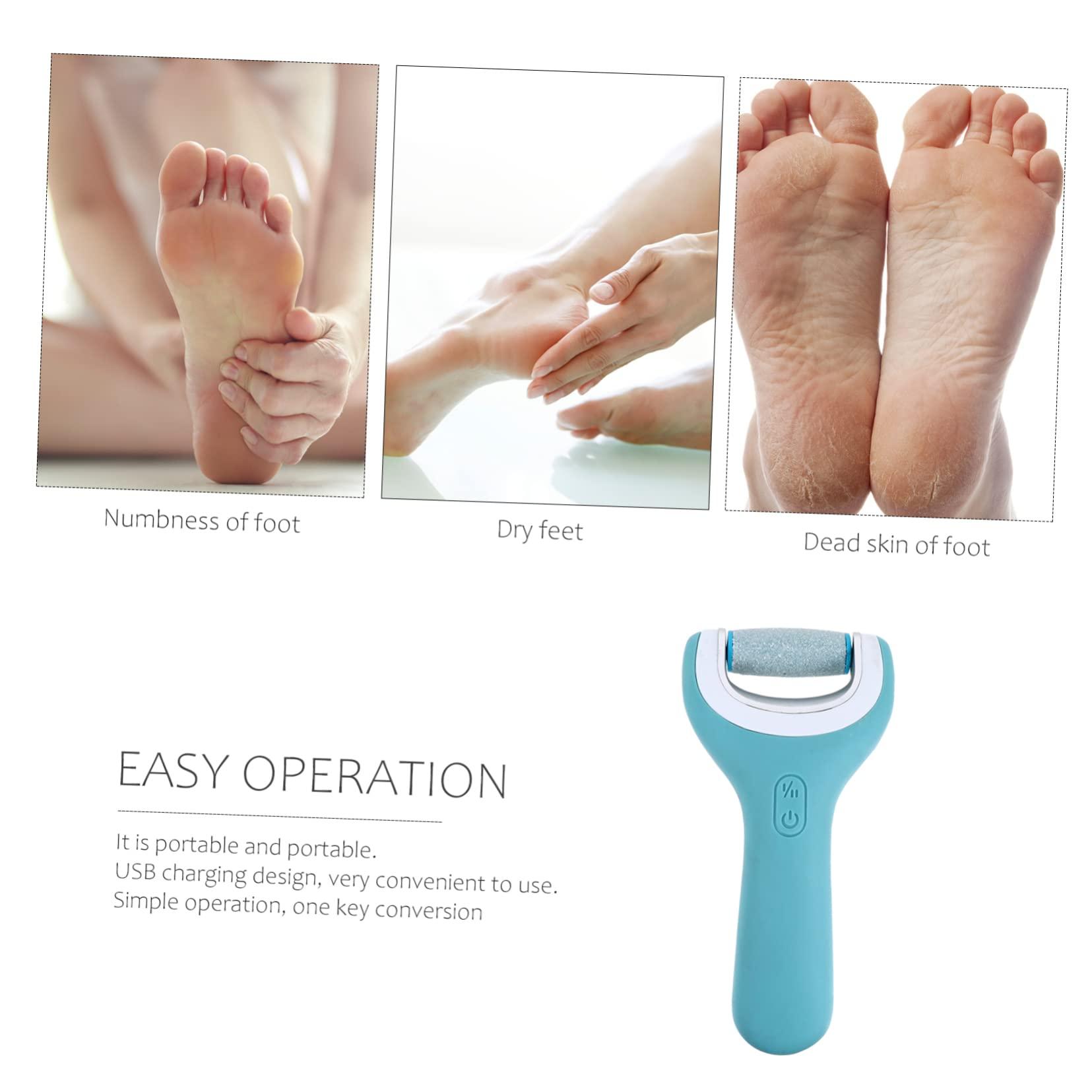 CANIGHT CANIGHT 1 Set Pedicure Portable Removers Electric Remover Machine Practical Pedi Foot File Electric Heel Scraper Electric Feet Removers Rechargeable Feet Rasp Grinder Tool Pp Blue