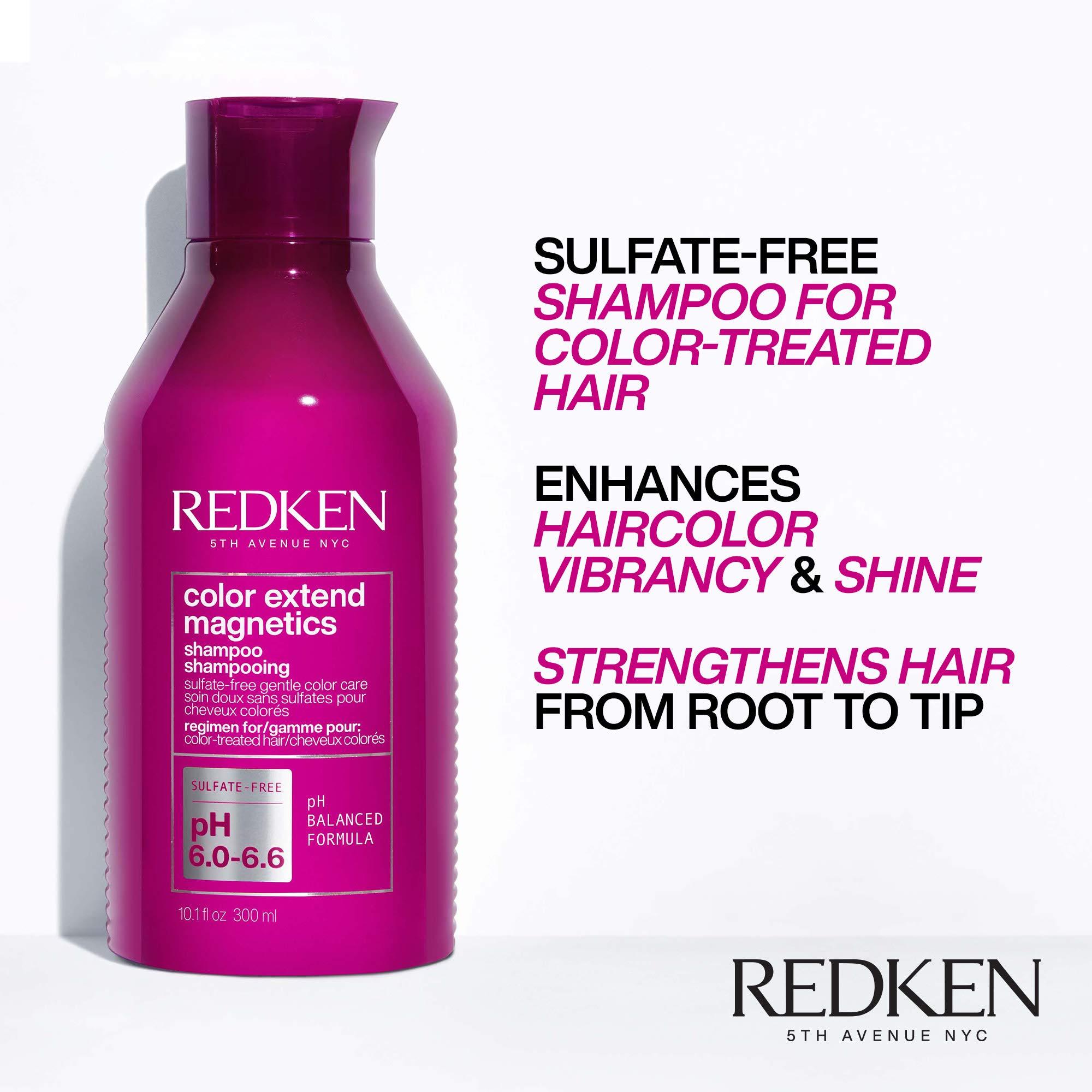 REDKEN REDKEN Color Extend Magnetics Shampoo and Conditioner For Color-Treated Hair | Gently Cleanses & Protects Color | With Amino Acid | Sulfate Free