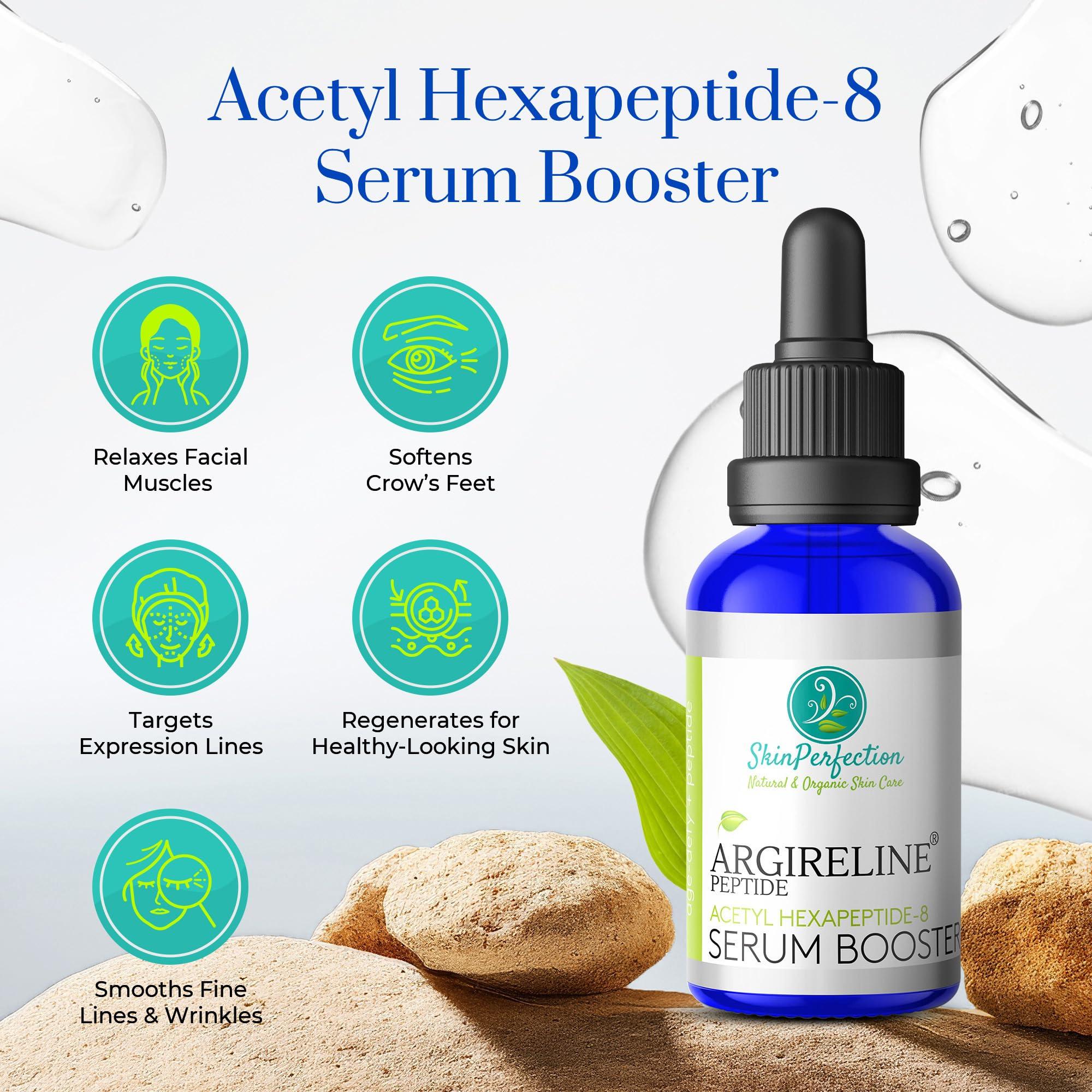 Skin Perfection Skin Perfection Argireline Serum - Peptides Serum for Face with Acetyl Hexapeptide-8 for Fine Lines & Wrinkles - Diy Anti Aging Argireline Booster Solution Mix with Any Skincare Products 0.5oz
