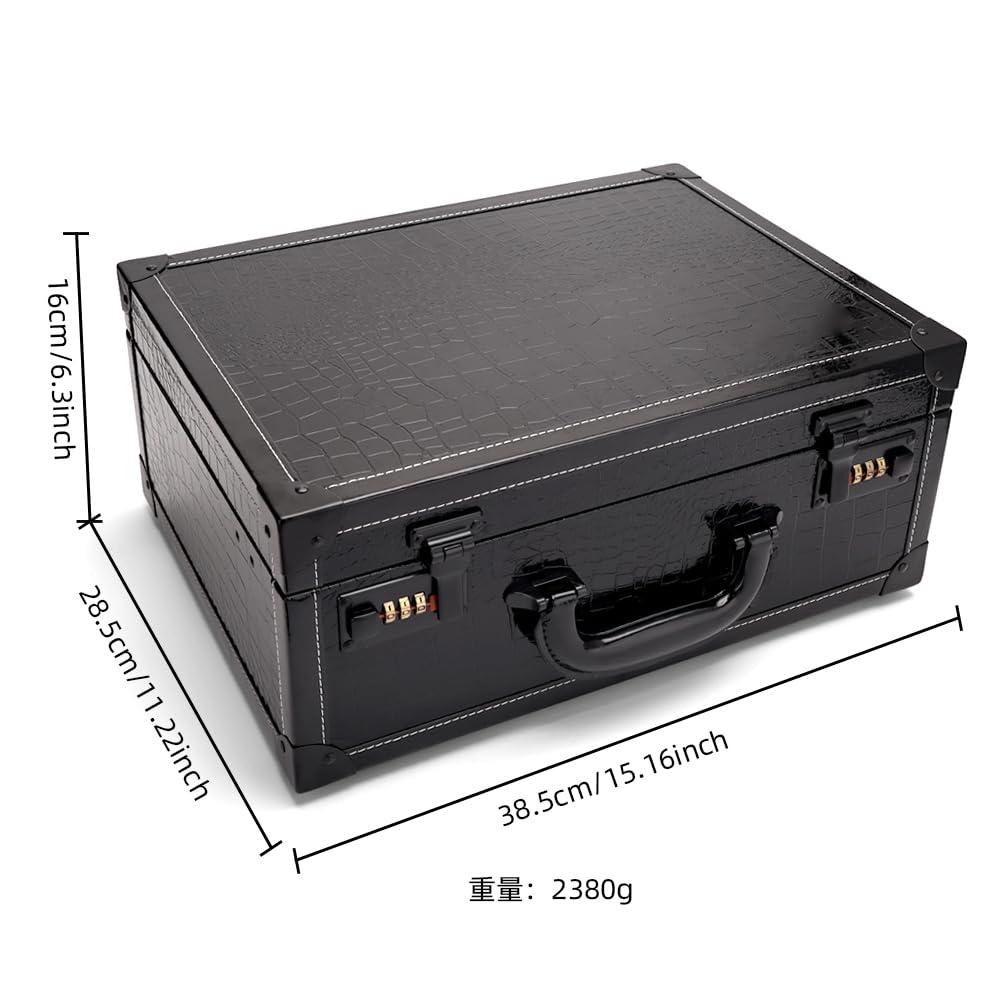 CGBARBER Professional Salon & Grooming Travel Case, Barber Kit Tool Box Aluminum Organizer Portable Barber Travel Case for Hairdressers & Groomers