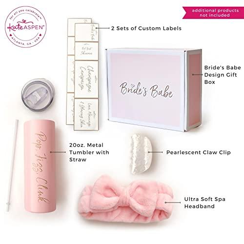 Kate Aspen Bride's Babe Bridesmaid Gift Box Kit - Bridesmaids Proposal Gift Set, Perfect for Bachelorette Party, Bridal Shower or As a Thank You at The Wedding