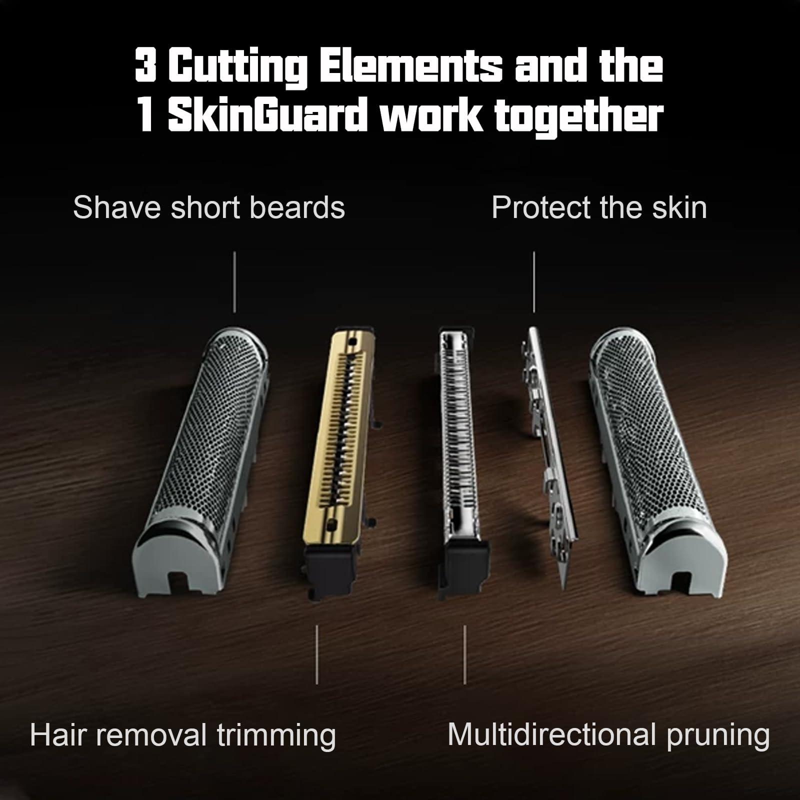 HONGNAL 2 Pack 92B Electric Replacement Shaver Head Accessories Compatible with Braun Series 9 Pro and Series 9 Electric Razors,Black