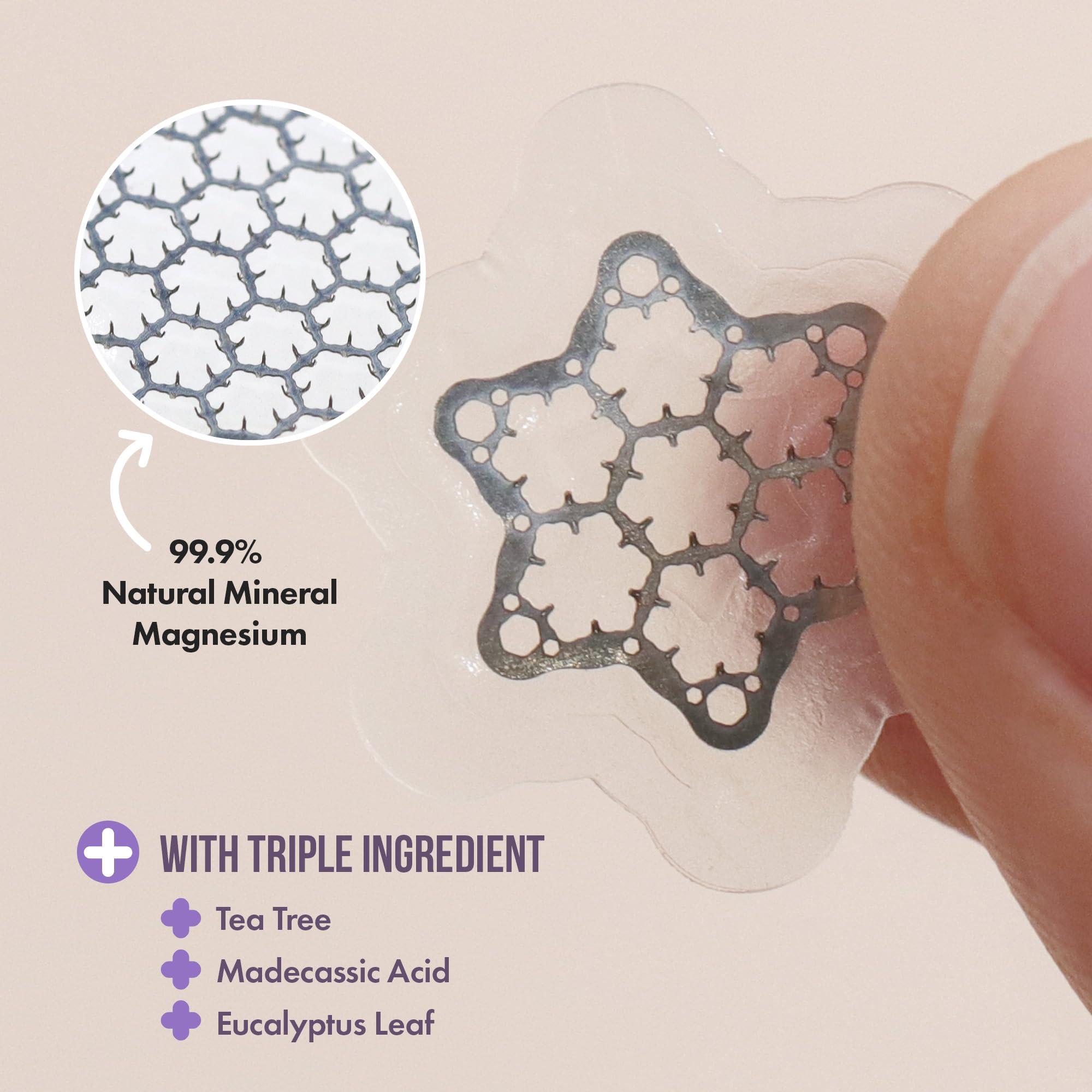 FreeGo Deep Blemish Microdarts | Pimple Patch | Cystic Acne | Fast-Acting | Quick Calming | 99.9% Pure Magnesium | Madecassic Acid | Tea Tree | Eucalyptus Leaf | Hydrocolloid Spot Care