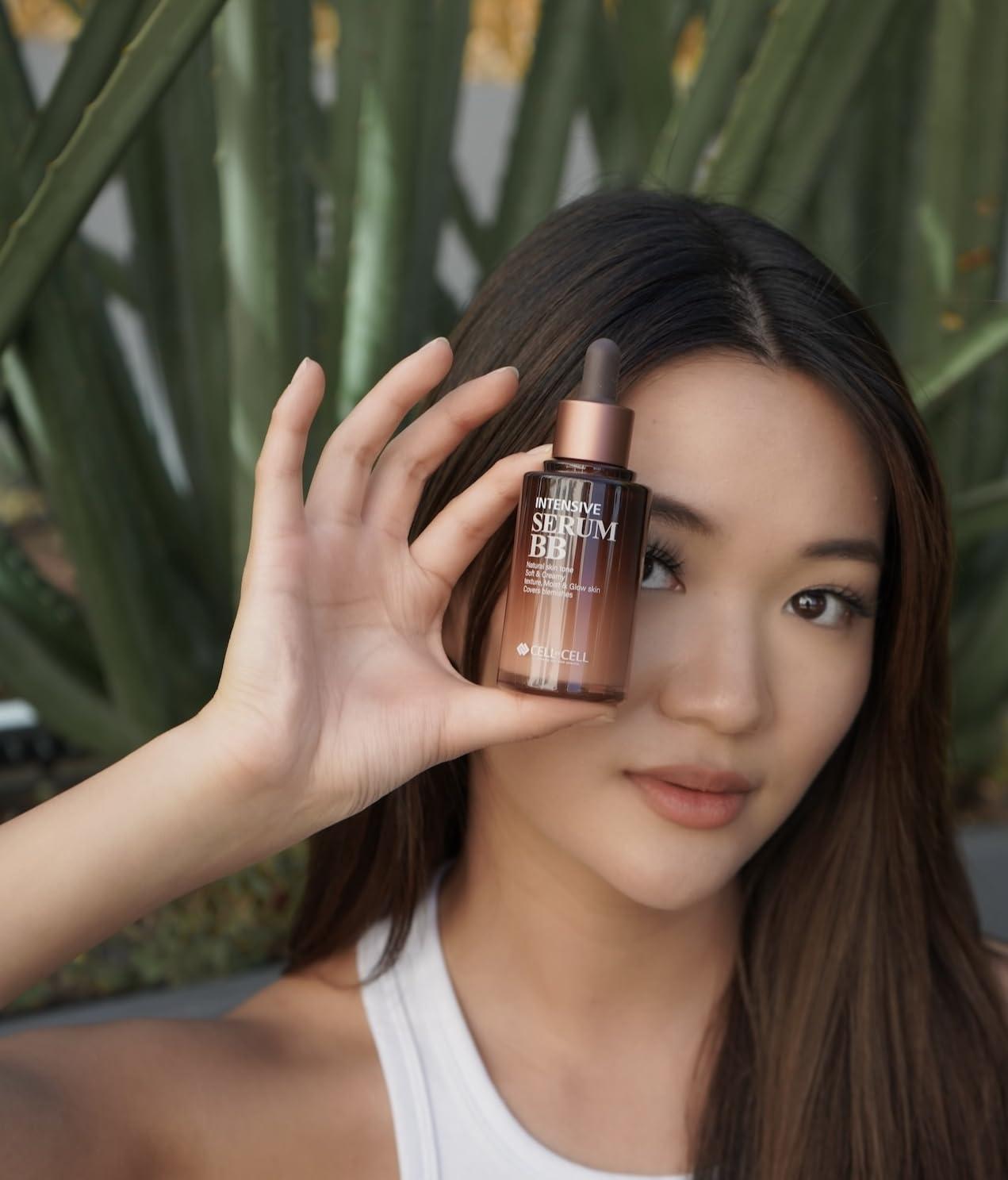 CELLBYCELL Intensive Serum BB | Light, Long-Lasting Coverage Covers Blemishes & SPF34 PA+++ UVB & UVA Protection For All Skin Types | 50ml