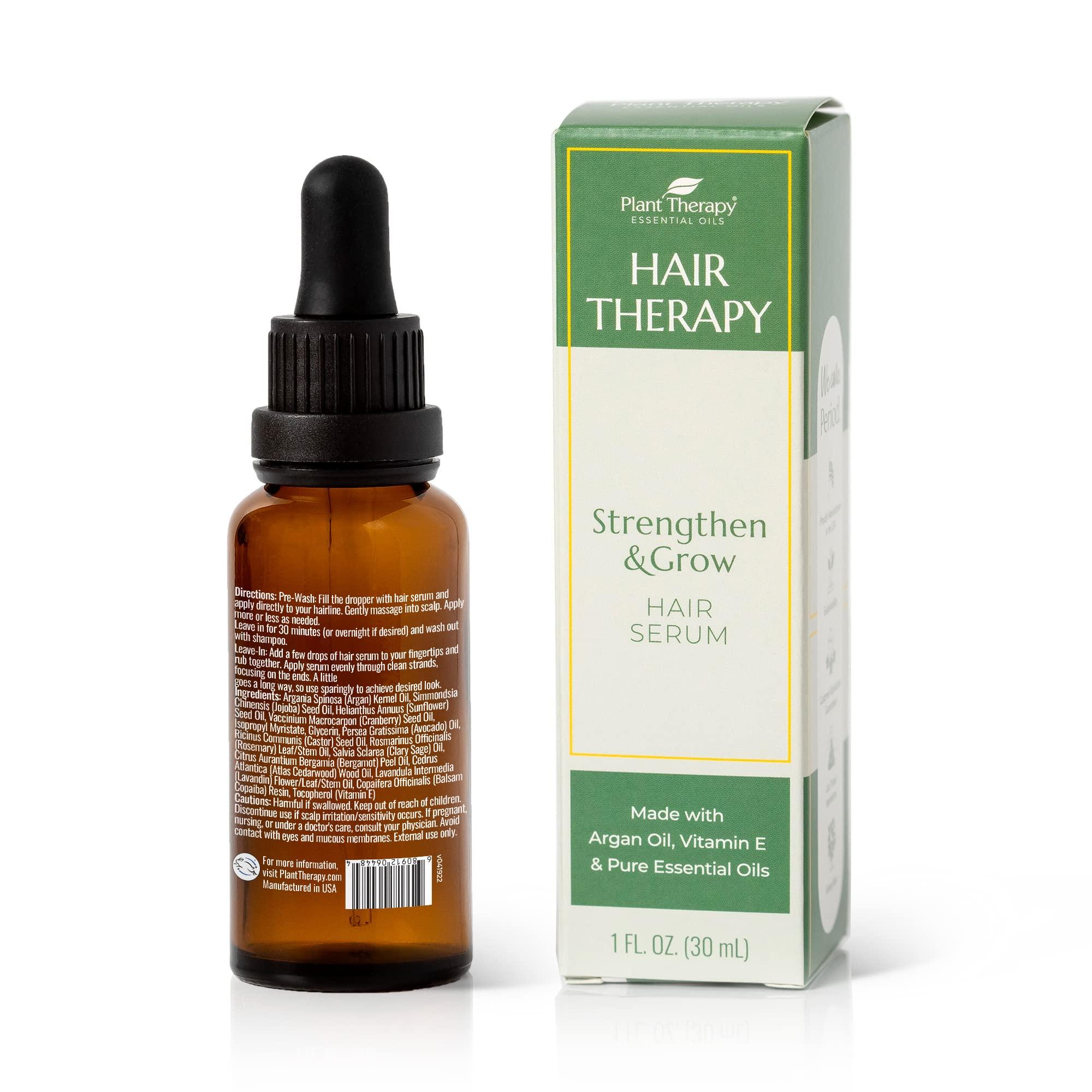 Plant Therapy Plant Therapy Hair Therapy Strengthen & Grow Hair Repair Serum 1 oz with Argan & Castor Oil