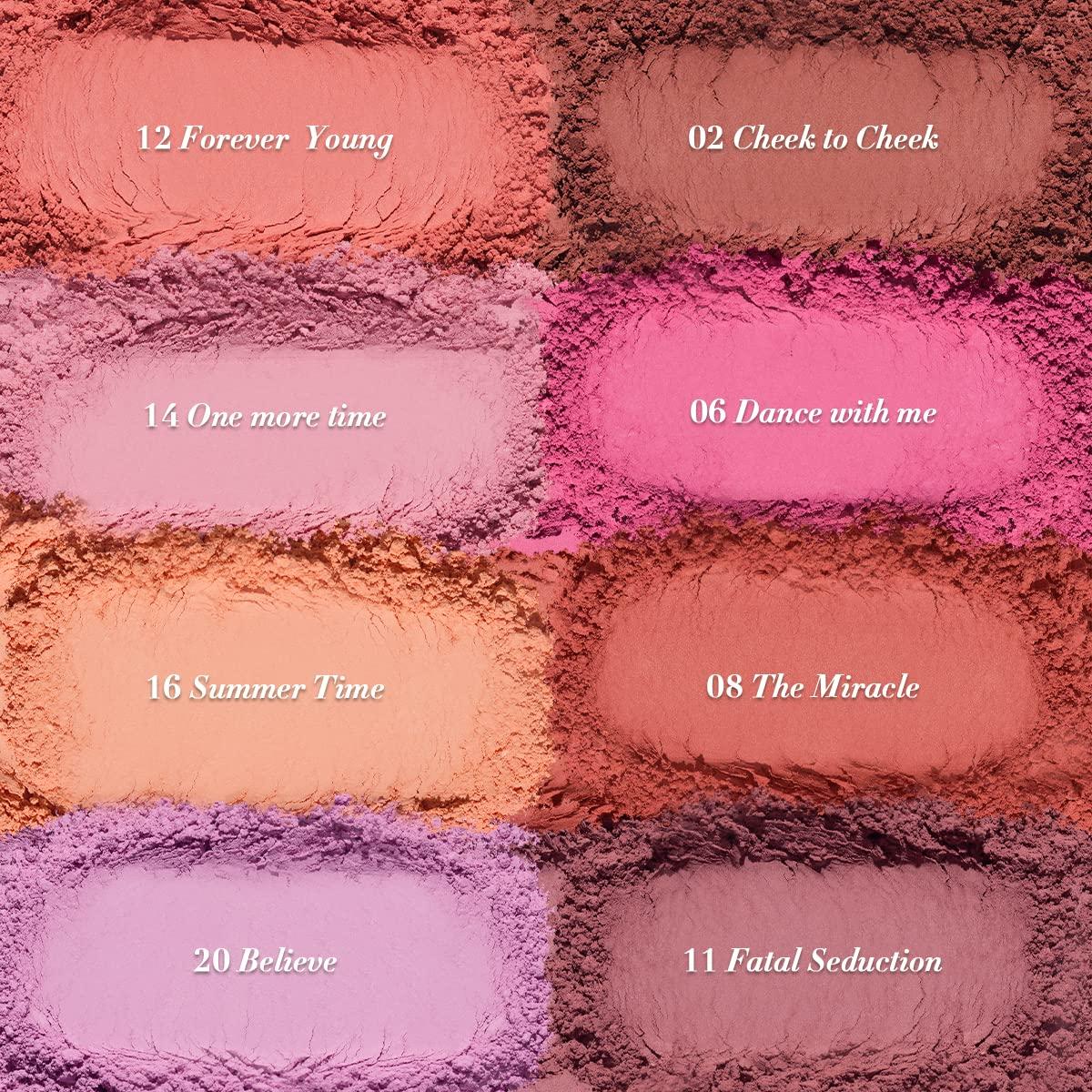 Oulac Oulac Peach Blush Makeup Fair Skin| Pigmented Powery Blush Korean Style| Natural Radiant Look| Blendable & Buildable Blush Light Skin| Vegan Cruelty-Free| 4.8g 16 Summer Time