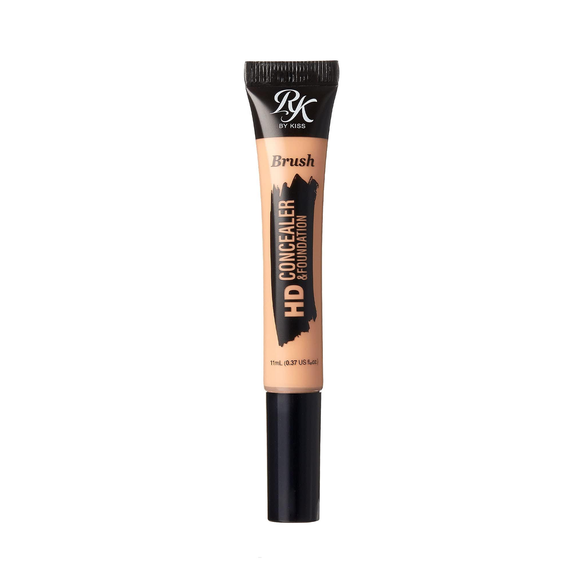 Ruby Kisses Ruby Kisses HD Concealer & Foundation Flawless Full Cover Brush Face Makeup (Creamy Beige)