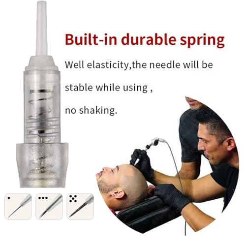DuBeauty 50pcs/Pack Disposable Microblading Nano Needle Cartridges Permanent Makeup Tattoo Needles for Tattoo Machine for Ombre Powder Eyebrow Lip Beauty (0.18mm1P)
