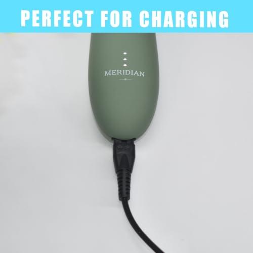 BOEEA Charger Replacement for Meridian Trimmer Charging Cable Compatible with Meridian Grooming Electric Shaver, 6.5Ft Power Cord Supply Adapter