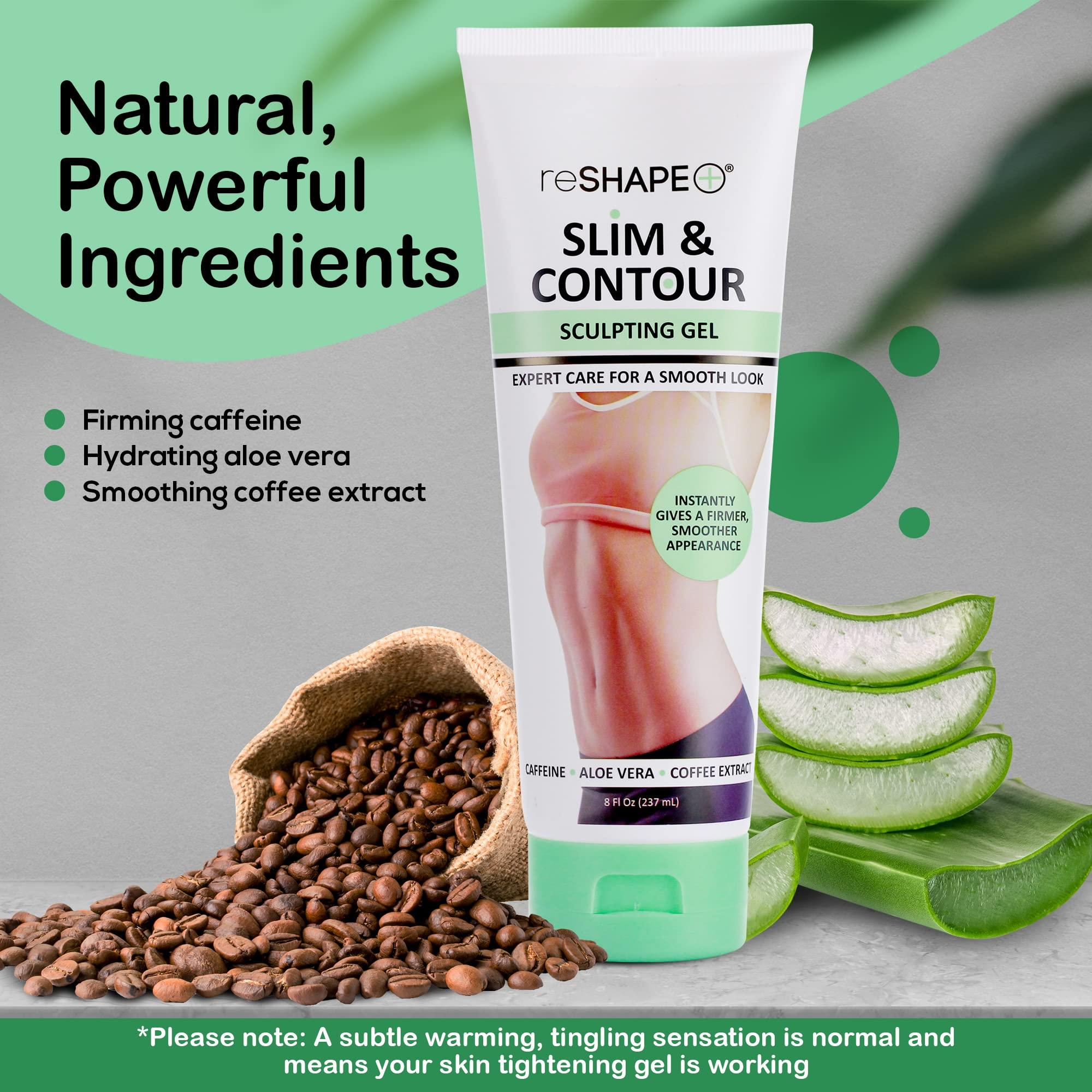 Reshape+ Reshape+ Tummy Tightening Cream Anti Cellulite Slimming Body Firming Gel Body Sculpting Hydrating Gel Fades Stretch Marks, Tightens Loose Belly Skin & Skin On Legs, Arms, Body, & Butt