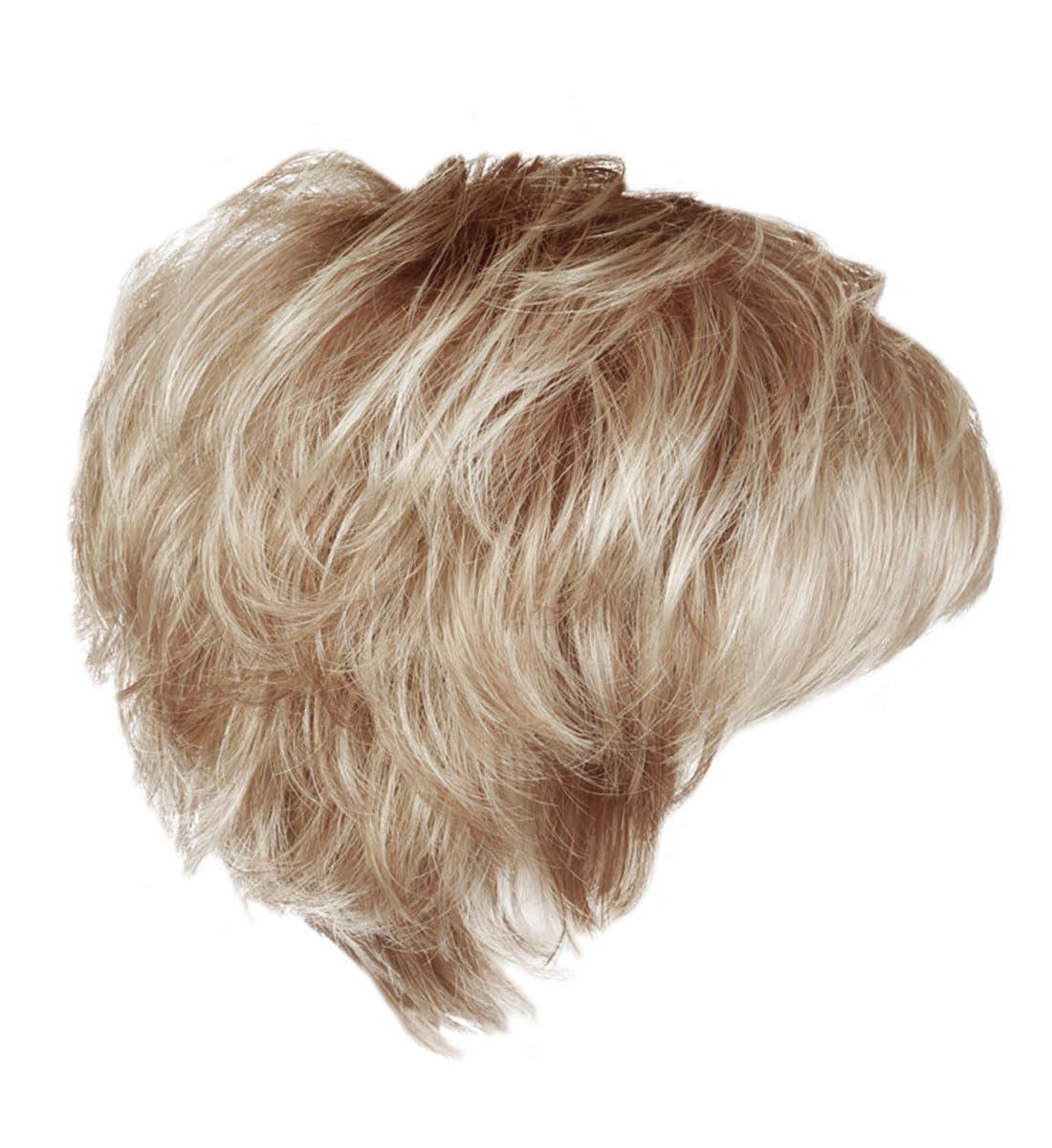 Raquel Welch Raquel Welch Sparkle Short Layered Synthetic Wig by Hairuwear, Petite Cap, SS17/23 Shaded Iced Latte Macchiato