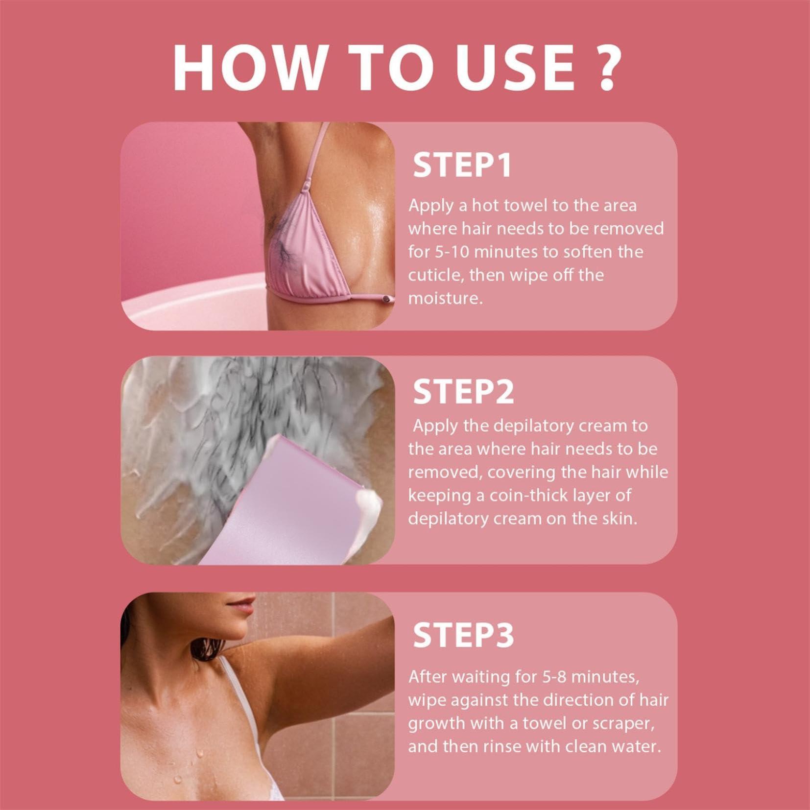 NinthAvenue Basics Intimate Hair Removal Cream: Women and Men Home Use - Whole Body Bikini Line Face Leg Underarm Area Depilatory (1)