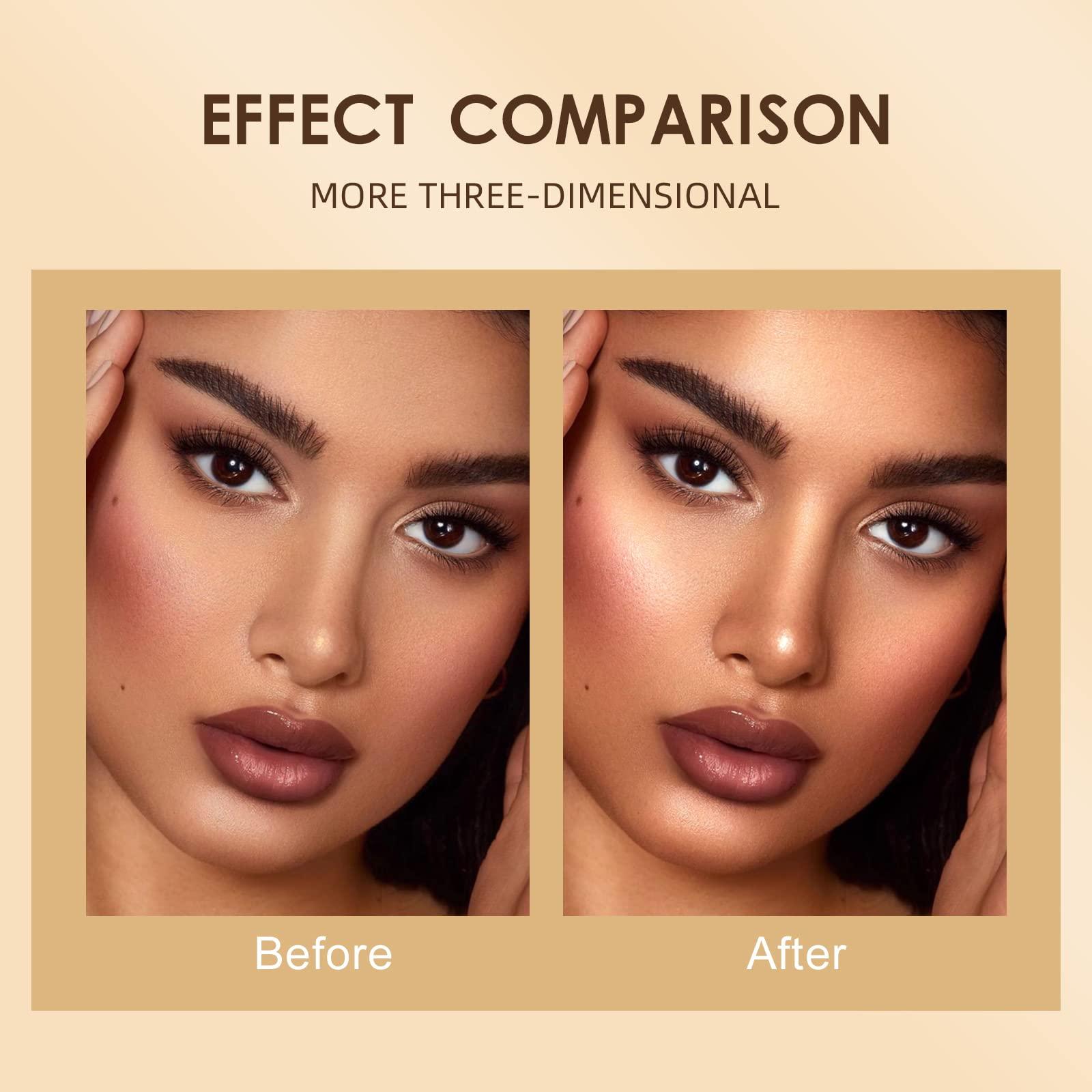 Yeweian Yeweian Contour Stick, Face Concealer Stick, Bronzer Facial Repair 3D Wonder Stick Face Body Shading Stick Cream04 Contour