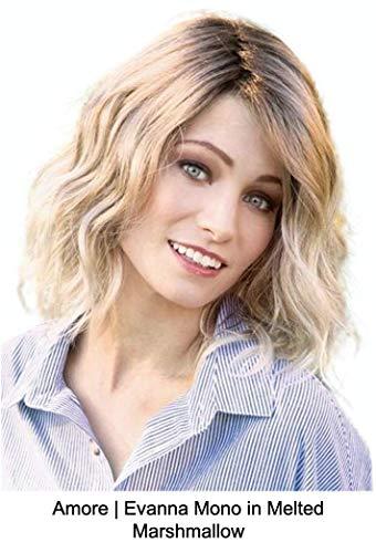 Belle of Hope Belle of Hope EVANNA MONO Lace Front Double Mono Synthetic Wig by Amore, 5PC Bundle: Wig, 4oz Mara Ray Enriched Shampoo, Conditioner, Wide Tooth Comb, and 19 Page Guide (Melted Marshmallow)