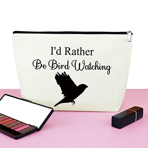 Mxrymvu Ornithologist Gift for Bird Lover Bird Watcher Gift Makeup Bag Birthday Gifts for Bird Girl Animal Lover Gift for Her Friends Family Kids Daughter Cosmetic Bag Christmas Gift Travel Makeup Pouch