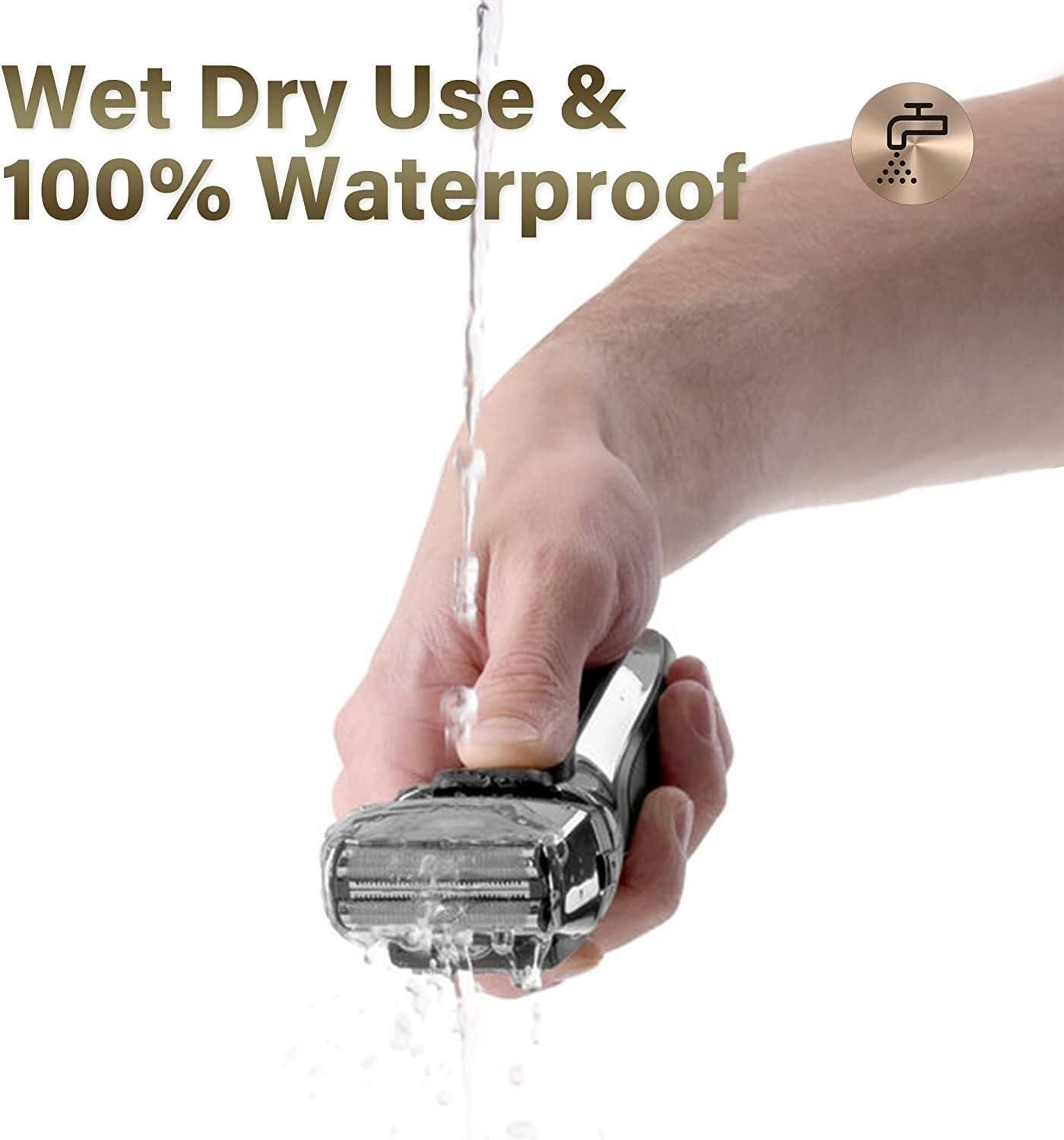 YQYBF YQYBF Men\'s Electric Foil Shaver Electric Razor for Men Men\'s Electric Shavers with Pop-up Precision & Sideburn Trimmer, Rechargeable, Wet & Dry Cordless Shaver