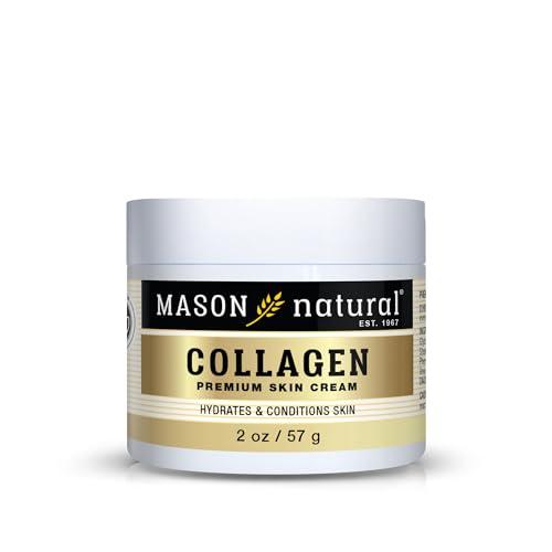 MASON NATURAL MASON NATURAL Collagen Premium Skin Cream - Anti Aging Face and Body Moisturizer, Intense Skin Hydration and Firmness, Pear Scent, Paraben Free, 2 OZ