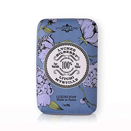 La Chatelaine La Chatelaine Lavender Hand Cream Trio Gift Set and Luxury Triple Milled Soaps (Lavender, Lychee Bilberry, Lemon Verbena)