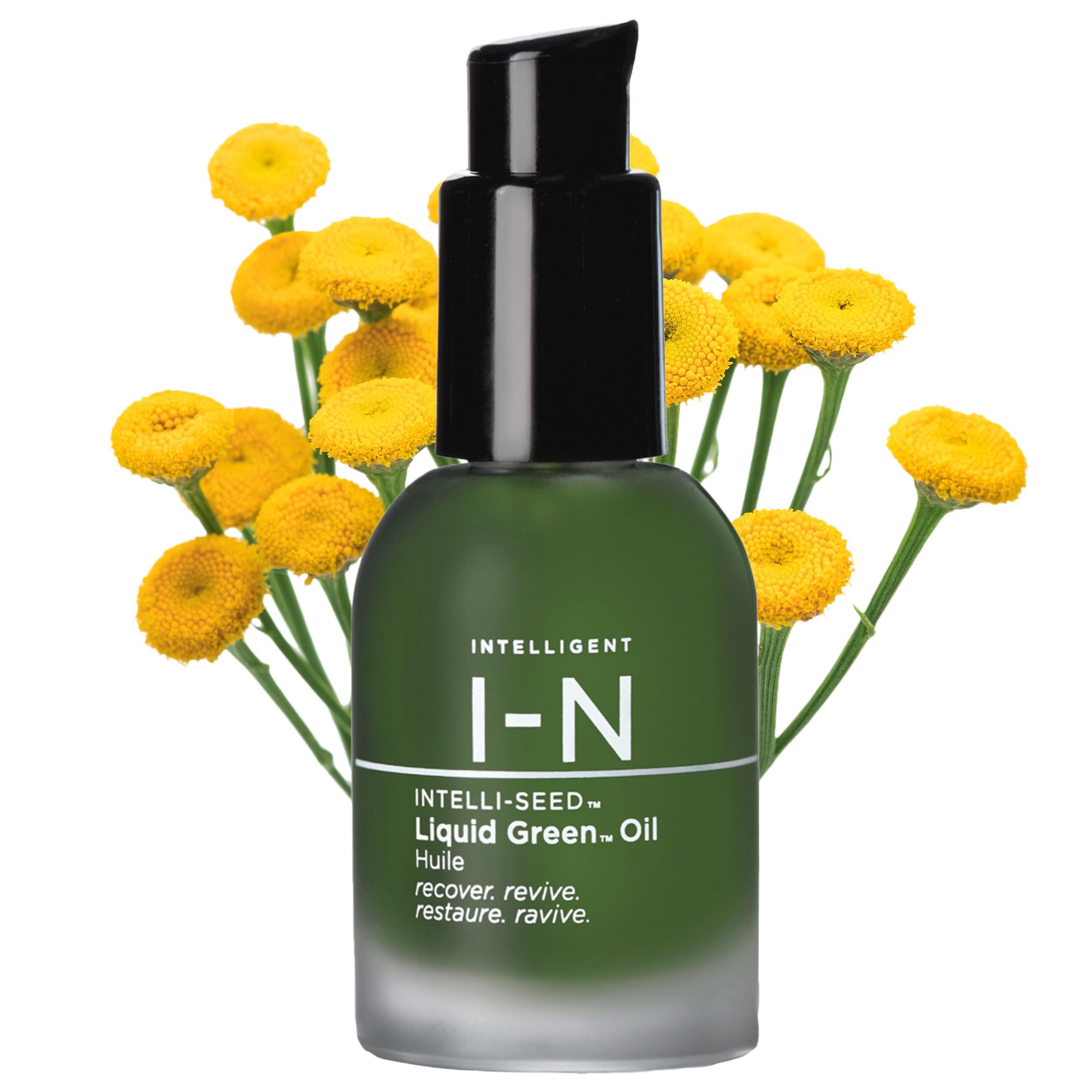 Intelligent Nutrients Intelligent Nutrients Liquid Green Oil, Facial Moisturizing Oil for Radiant Skin, Organic Lightweight Hydrating Treatment, Vegan, 1 Oz