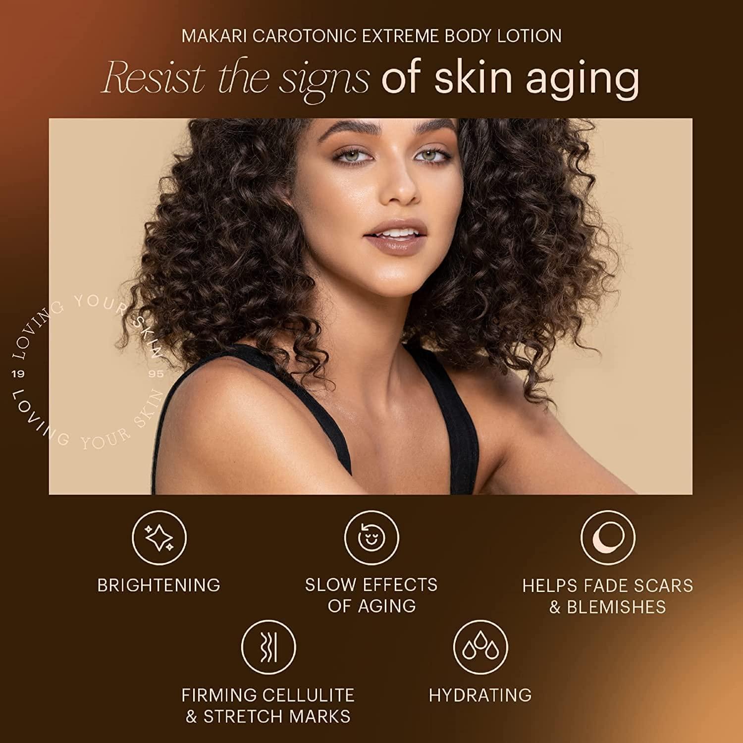 MAKARI MAKARI Naturalle Carotonic Extreme Glow Skincare Bundle | Renewing Face Cream, Brightening Serum & Body Lotion | Brightens, Moisturizes, Fights Aging & Diminishes Scars | For Oily & Acne-Prone Skin