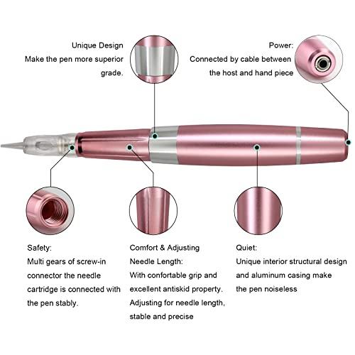 Guapa Guapa Digital Permanent Makeup Machine Touch Screen Panel with LCD Control Multi-Functional Tattoo Microblading Machine with 50pcs Needle Cartridge for Ombré Powder Brows, Eyeliner, Lips