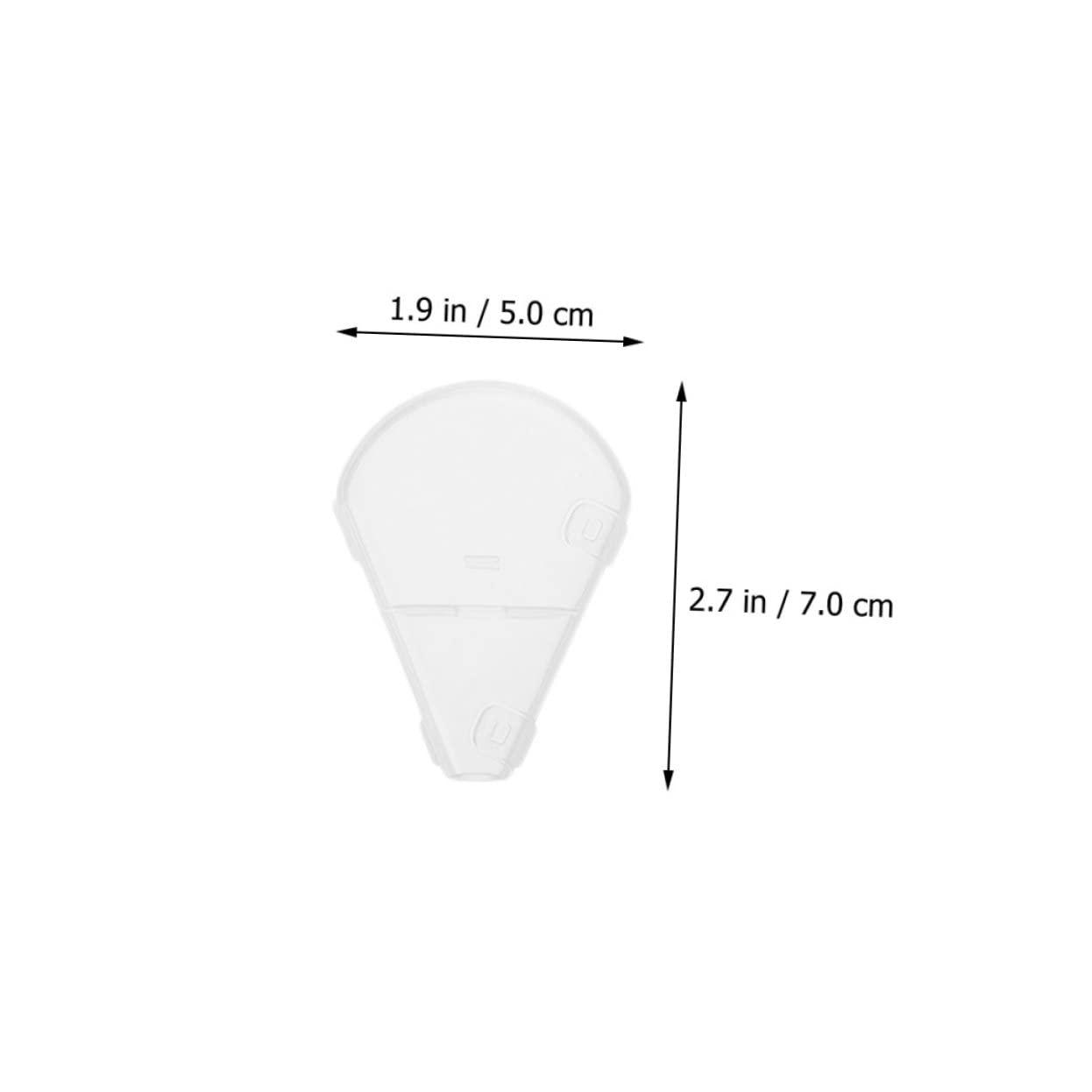 HAPINARY HAPINARY 6pcs Protection Cap Makeup Brush Protector Highlighter Brush Cover Makeup Brushes Protector Brush Cover Cap Double Hair Dye Bowl Makeup Brush Guard Cover Cosmetics Brush Abs White