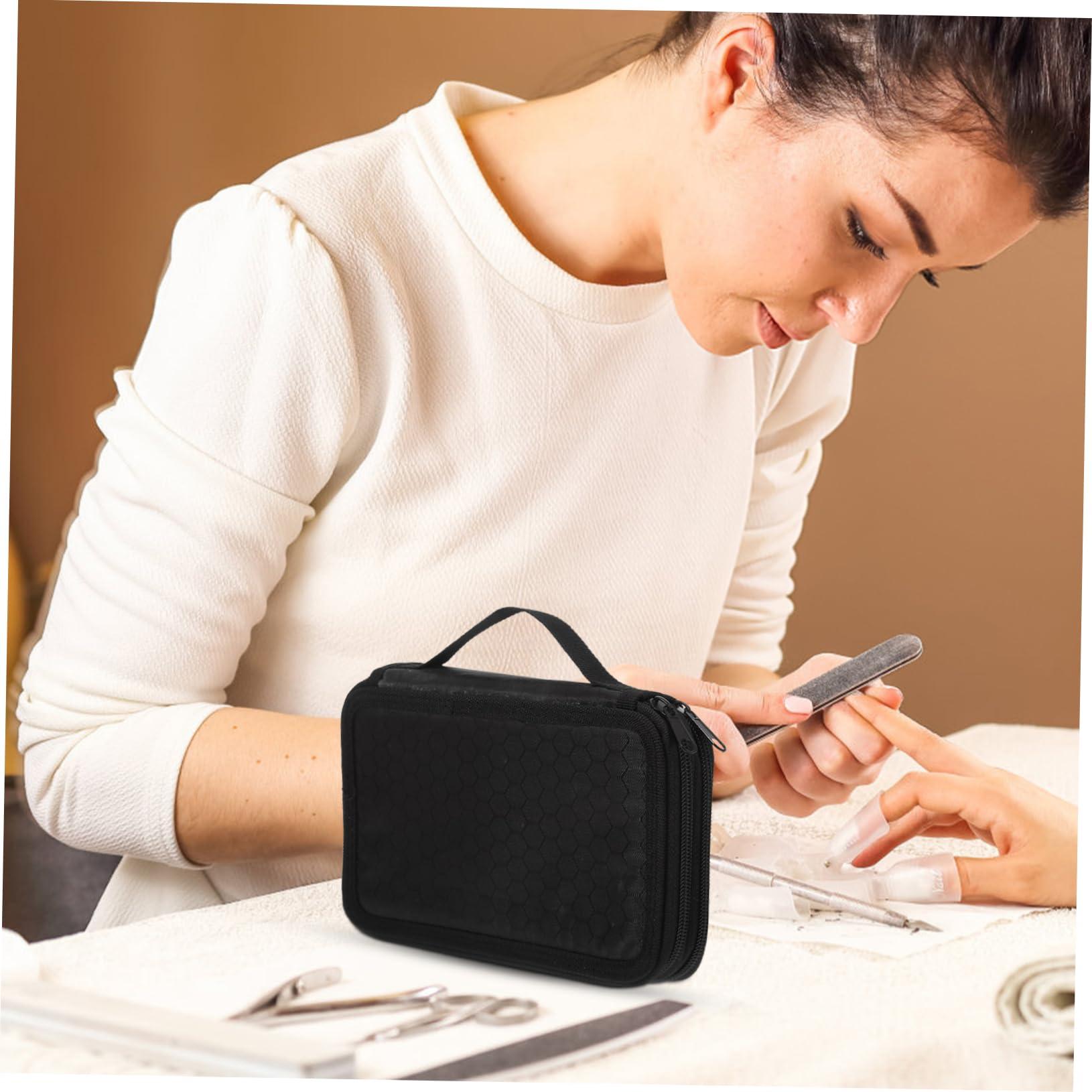 Mikinona Mikinona Nail Brush Organizer Manicure Tool Case Travel Bag Nail Art Brush Pouch Brush Holder for Manicure Storage Pouch for Nail Pen Holder