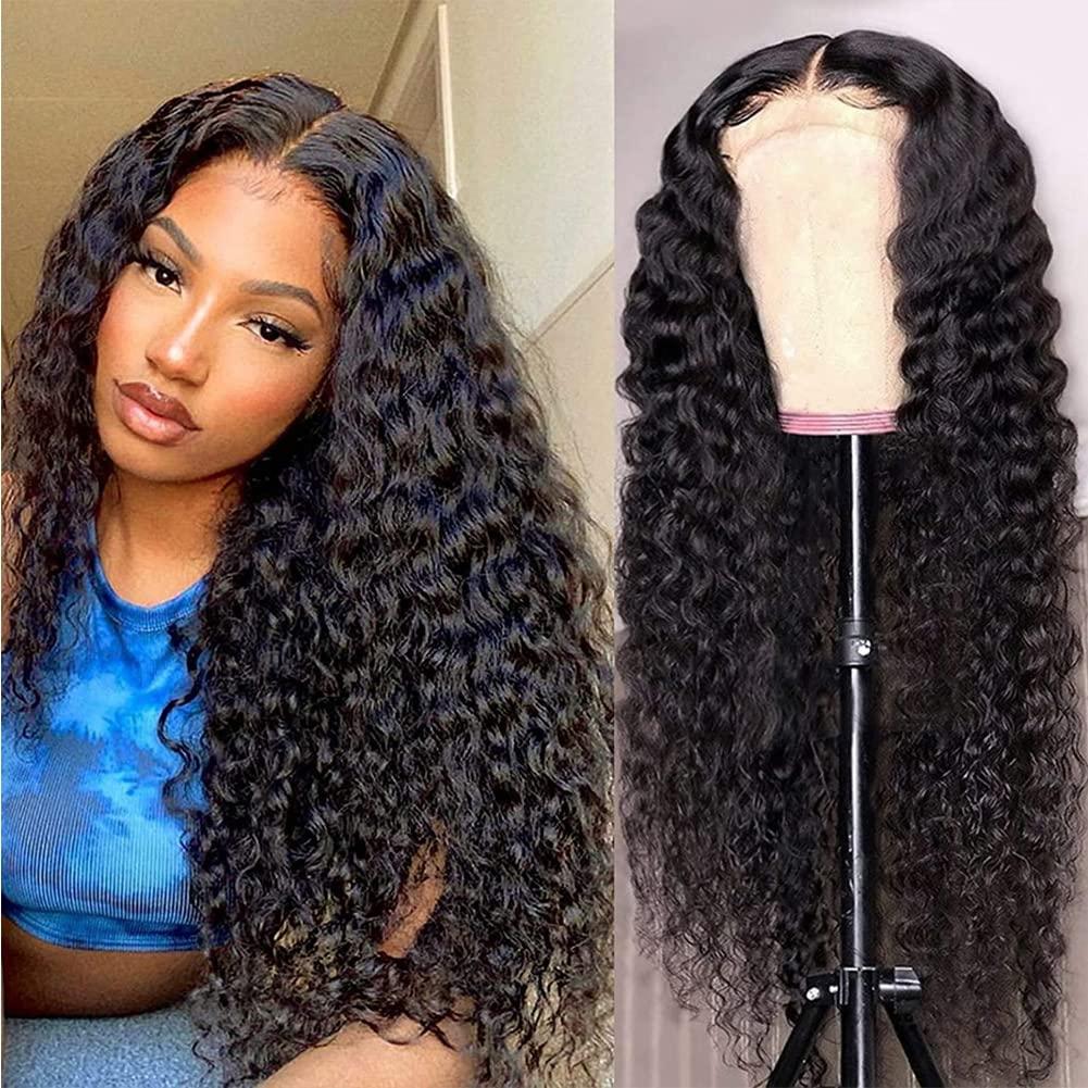Healthair Healthair Deep Wave Lace Front Wig 360 Lace Front Wigs Human Hair Pre Plucked Human Hair Wigs for Black Women(16inch, Deep 360 Wig)