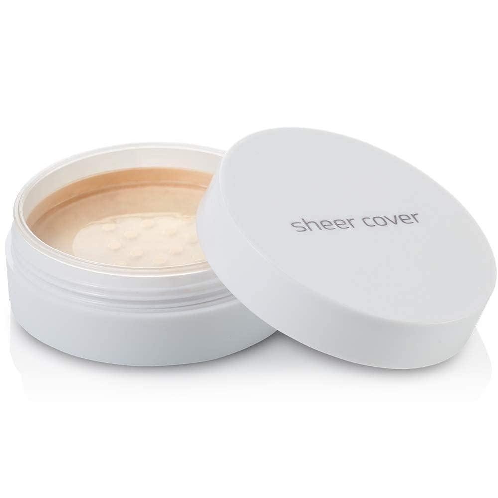 Sheer Cover Sheer Cover Flawless Face Kit Perfect Shade Mineral Foundation Conceal & Brighten Highlight Trio with FREE Foundation Brush and Concealer Brush Tan Shade 4 Pieces