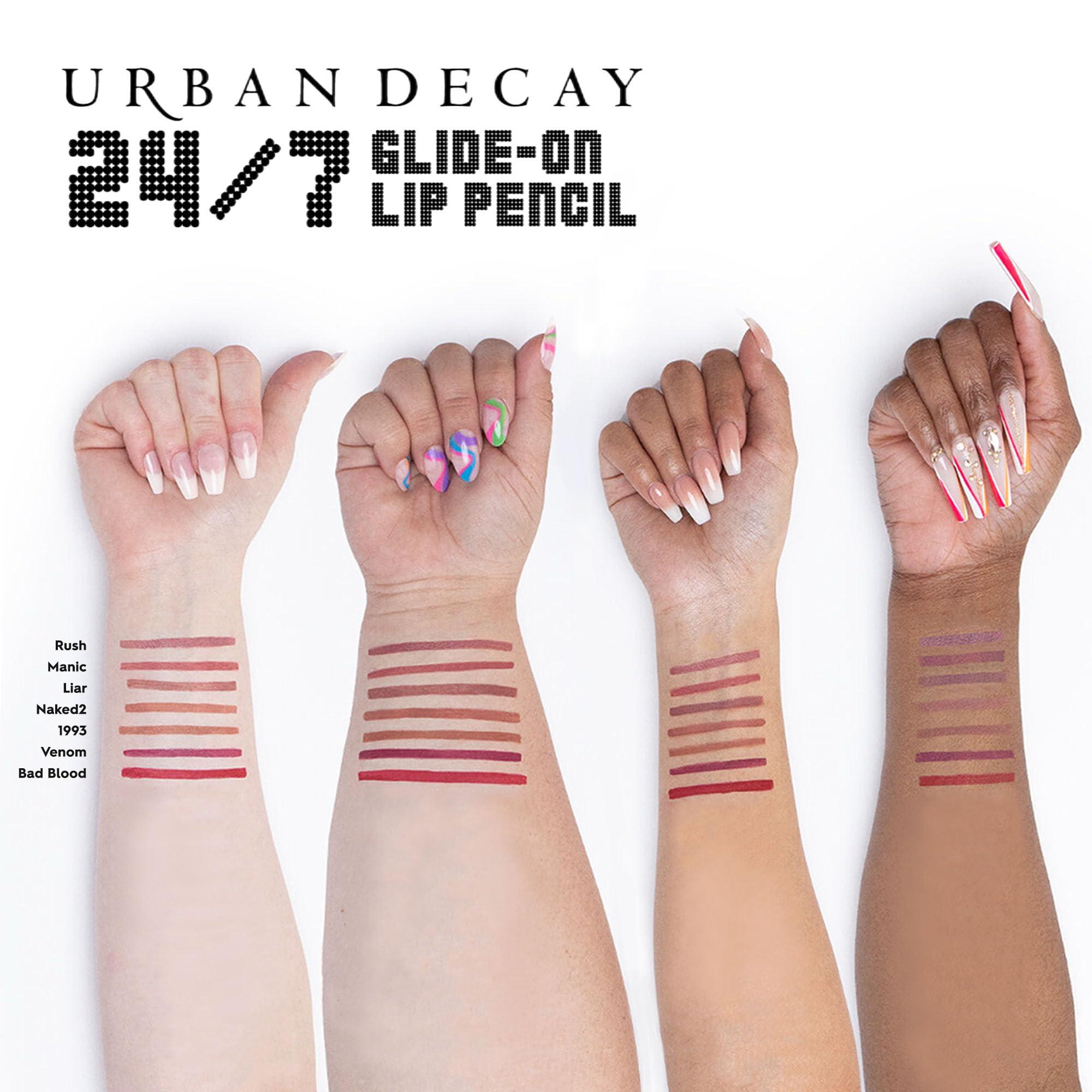 URBAN DECAY URBAN DECAY 24/7 Glide-On Waterproof Lip Pencil (Naked2 - Medium Beige Nude), Smudge-Proof, Longwearing Lip Liner, Smooth & Creamy Colors, Moisturizing Formula with Vitamin E - 0.04 oz