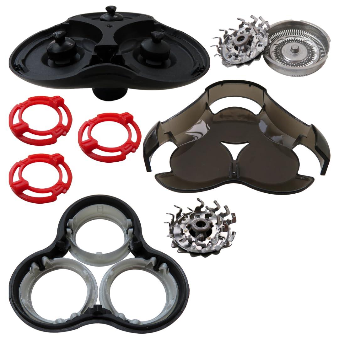 INGQI Complete SH90/62 S9000 RQ12 Pro Replacement Shaver Head For Philips Norelco Series Series 8000; S8950 & Series 9000; S9311, S9321, S9511, S9531, S9721, SW6700 & SW9700 Electric Shavers