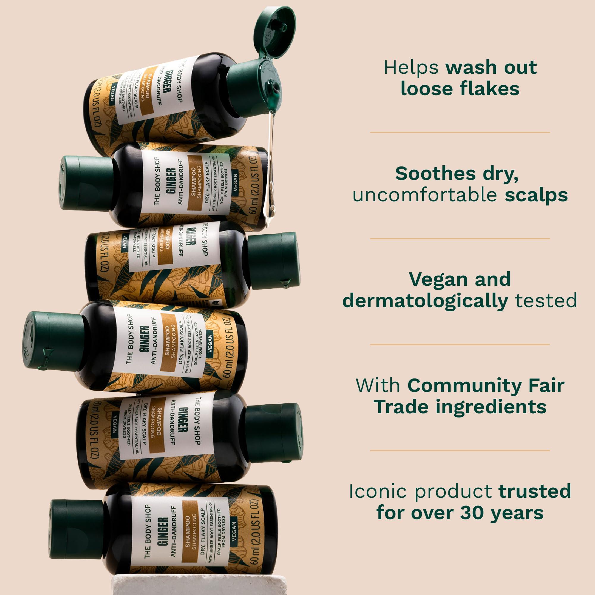 The Body Shop The Body Shop Ginger Scalp Care Shampoo – For Dry, Flaky Scalps – With Vegan Silk Protein – 400ml