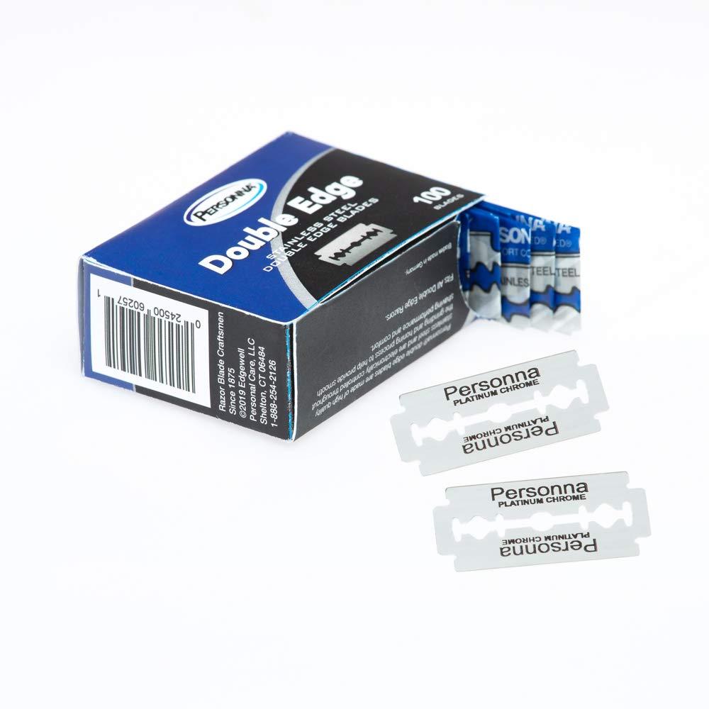 Personna Personna DE Double Edge Razor Blades, 100 Count