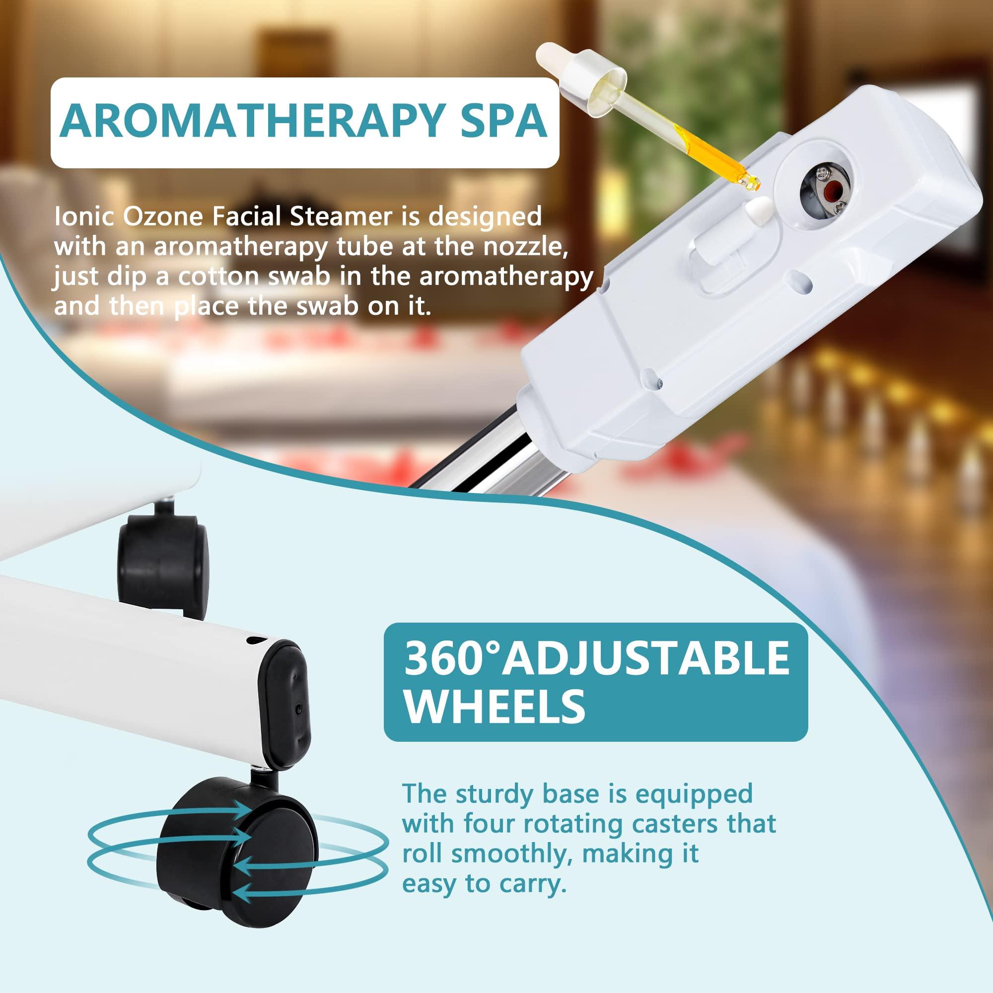 Nova Microdermabrasion Nova Microdermabrasion Professional 2 in 1 Facial Steamer for Face Deep Cleaning Ozone Face Steamer with 5X Magnifying Lamp Hot Mist Function for Salon Spa Home Beauty Equipment