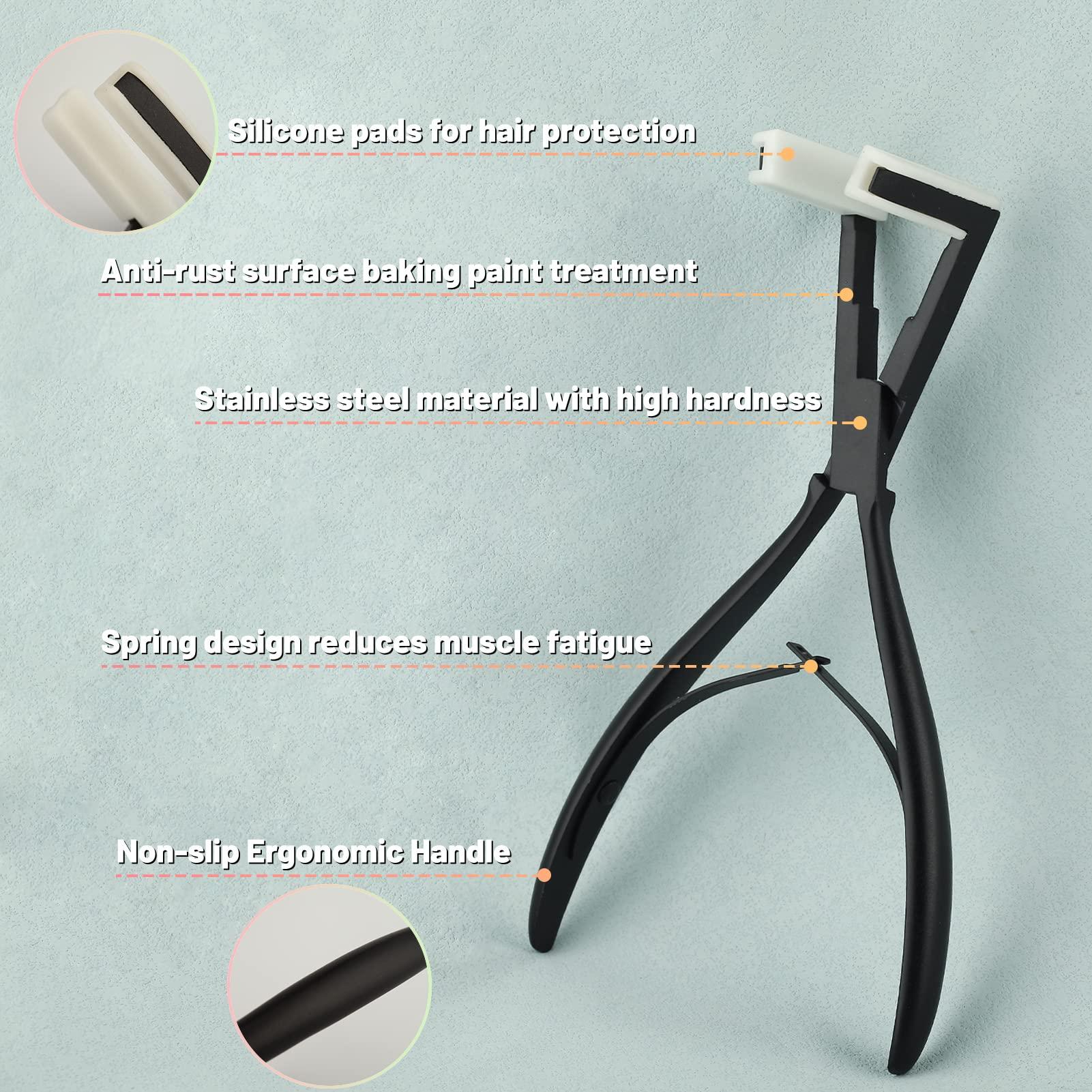 SPEEDWOX SPEEDWOX Tape In Hair Extensions Pliers 8 Inches Sealing Clamp Pliers Hair Sealing Pliers Human Hair Extensions Styling Tool Hair Extension For Salon Professional Installation