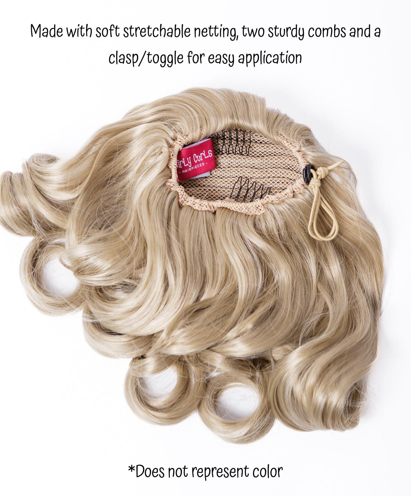 Girly Curls Girly Curls Curly Cheerleader Hairpiece for Cheer and Dance… (Sunkissed)