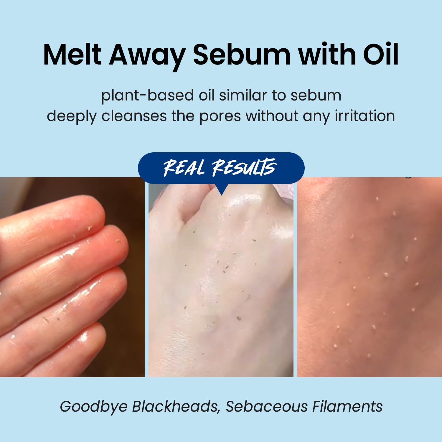 coxir coxir ULTRA HYALURONIC CLEANSING OIL, Travel-Size, Korean Facial Cleanser l Blackhead, Makeup Removal with Hyaluronic Acid, Cruelty Free, No Mineral Oil [1.69fl.oz (Pack of 1)]