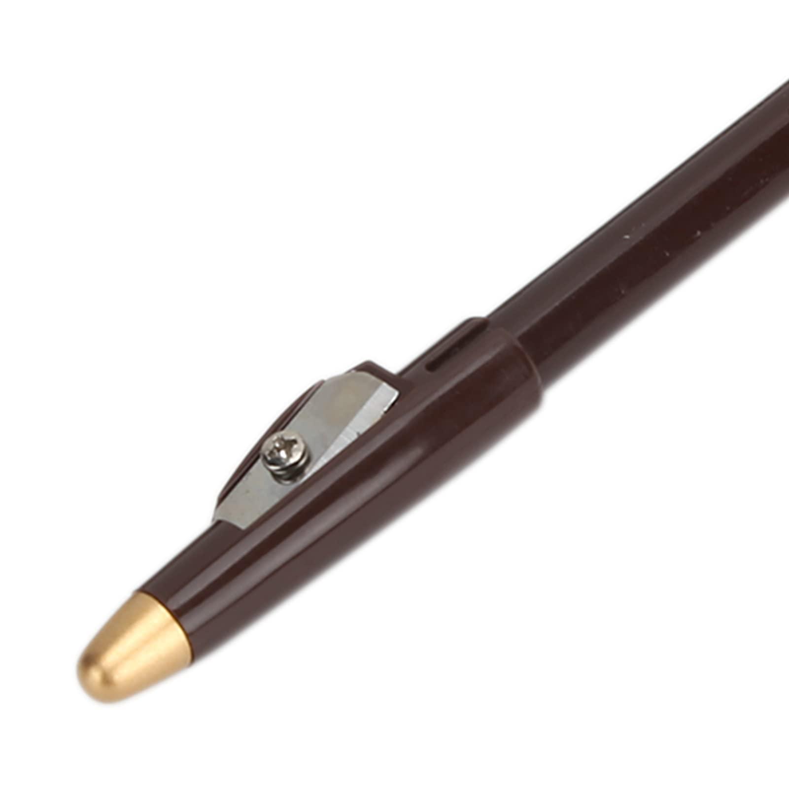 01 02 015 Barber Pencil Tool, 4pcs Professional Beard Pencil Beard Shaping Pencils Mineral Substance Compact Hairline Barber Pencil with Sharpener for Beard Shaping