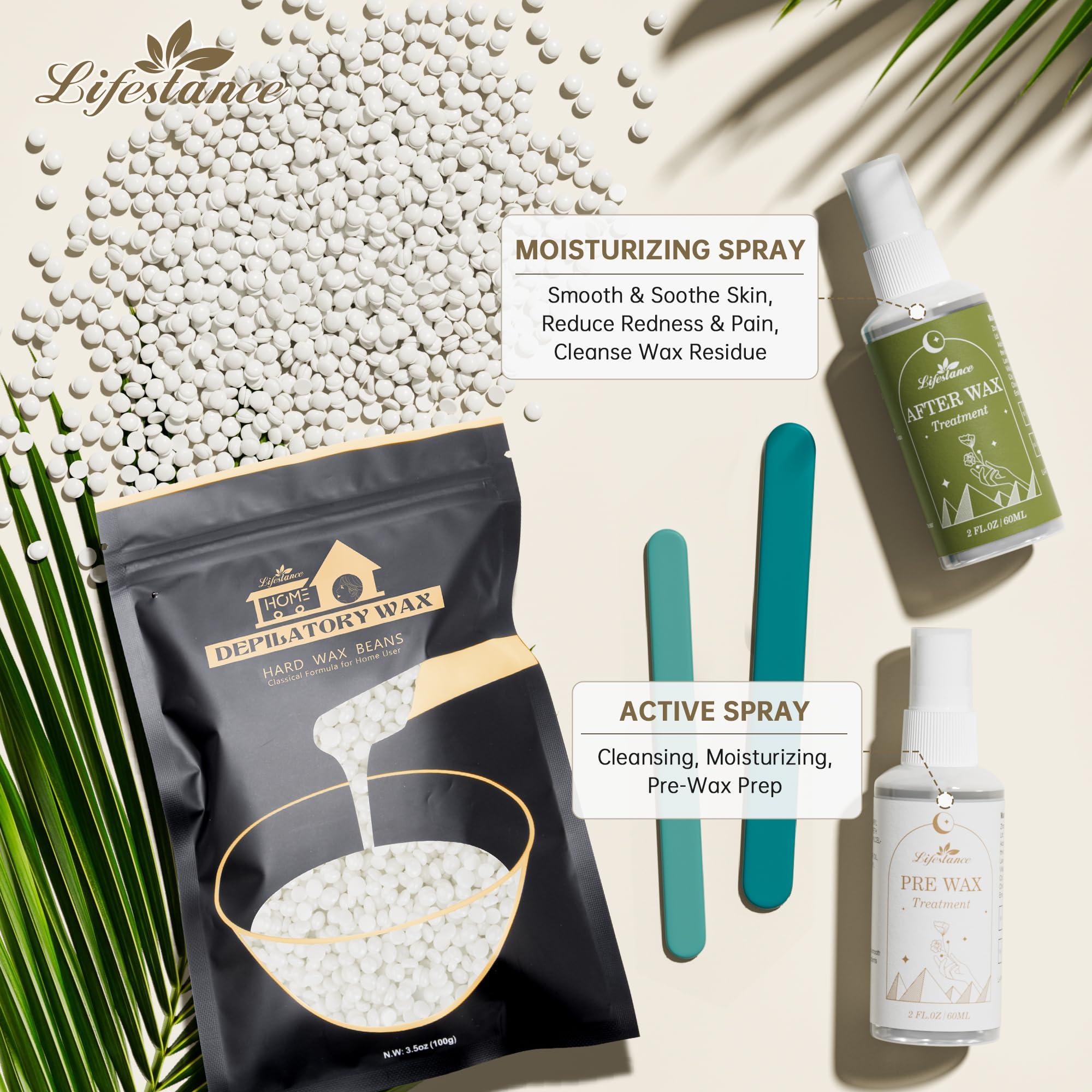 Lifestance Lifestance Removable Silicone Wax Pot Liner Kit + Bikini & Underarm & Face & Body Wax Beads