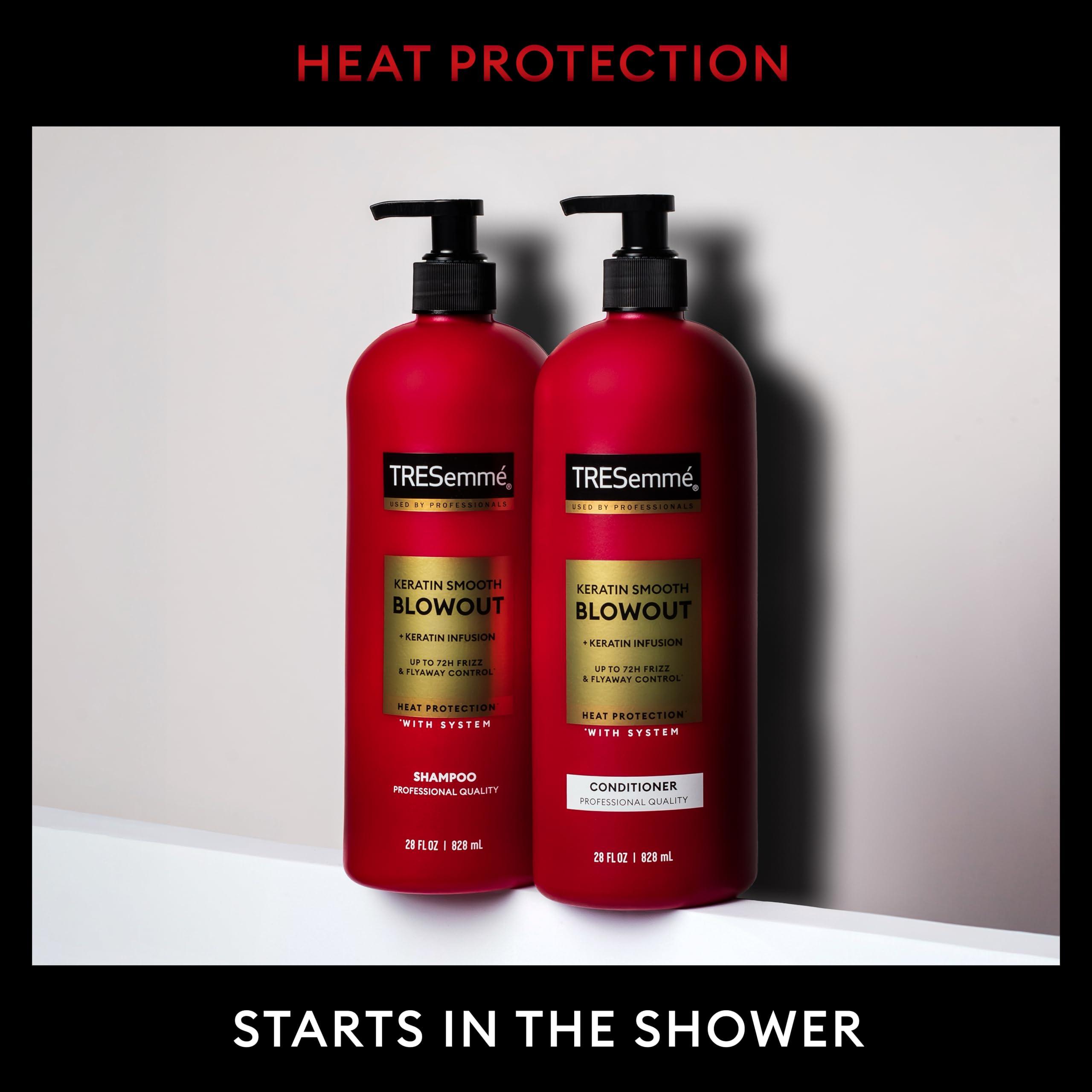 TRESemmÃ© TRESemm Shampoo Keratin Smooth 4 pack Transforming Unruly Hair, Formulated with Lamellar-Discipline, 28 Fl Oz