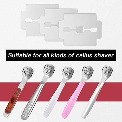 Mudder Mudder 120 Pieces Callus Shaver Replacement Blades Corn Plane Stainless Steel Blades Foot Care Tool for Removing Callus