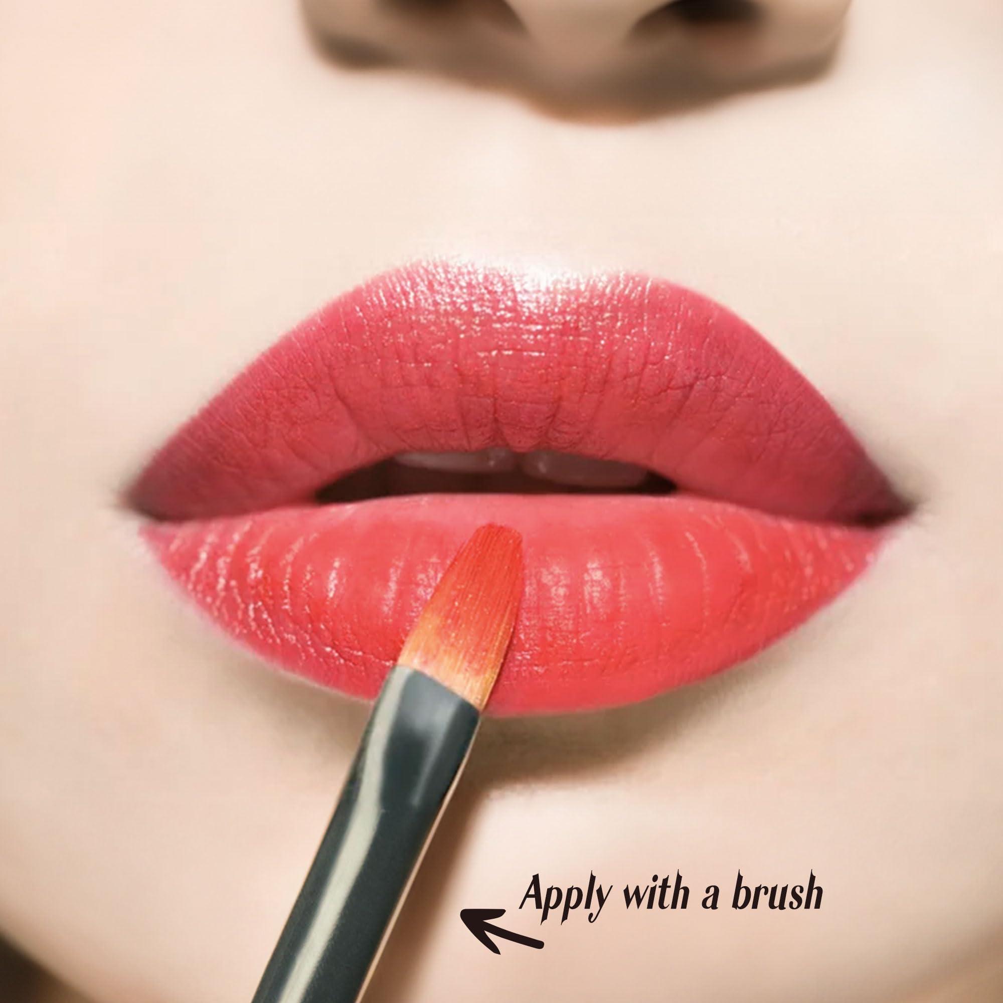 KING OF HANDMADE KING OF HANDMADE Moroccan Aker Fassi Deep Red Stain & Gloss  Natural, Long-Lasting Lipstick & Cheek Tint with Plant-Based Poppy & Grenadine Peel for Calming, Antioxidant Care