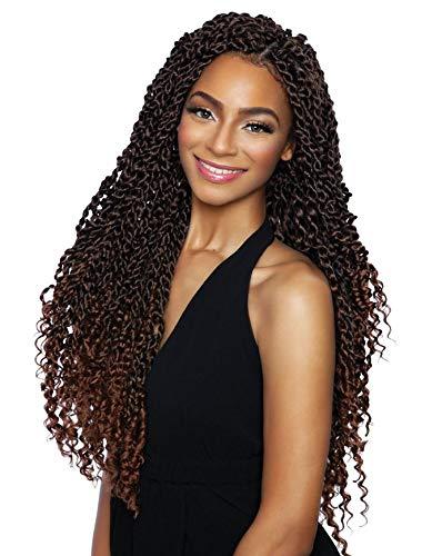 Mane Concept 6-Packs Afri Naptural Caribbean Crochet Braid - CB1806 WATER WAVE 18" (4)