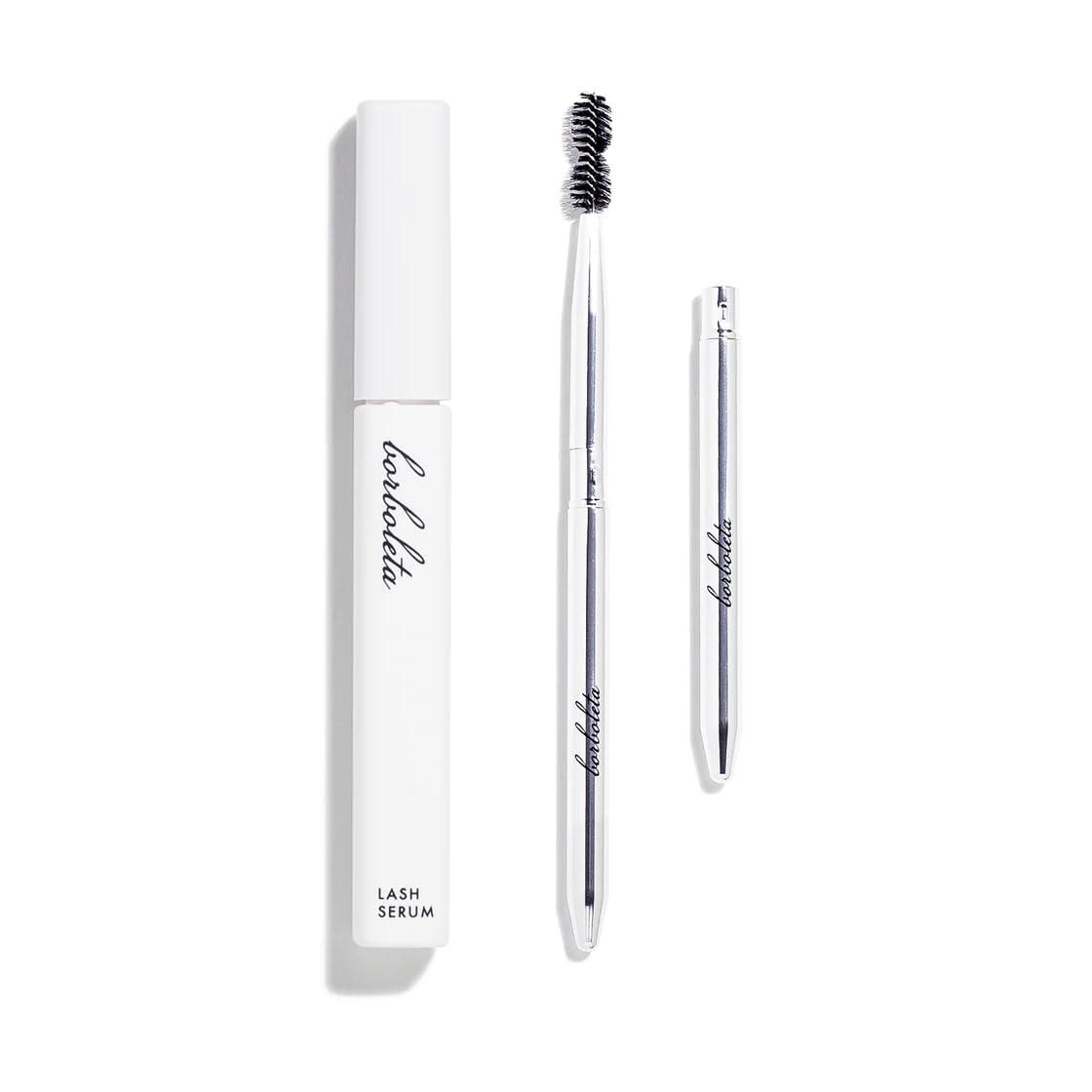 Borboleta Borboleta Lash Serum - Eyelash Serum for Longer, Thicker, and Fuller Looking Lashes - Full Size Lash Serum and Fluff Up Lash Wand for Lash Touch Up